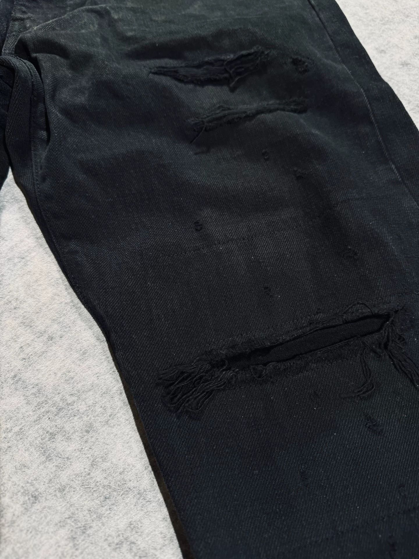 Visvim visvim journeyman black tacked crash jeans Size US 26 / EU 42 - 5 Thumbnail