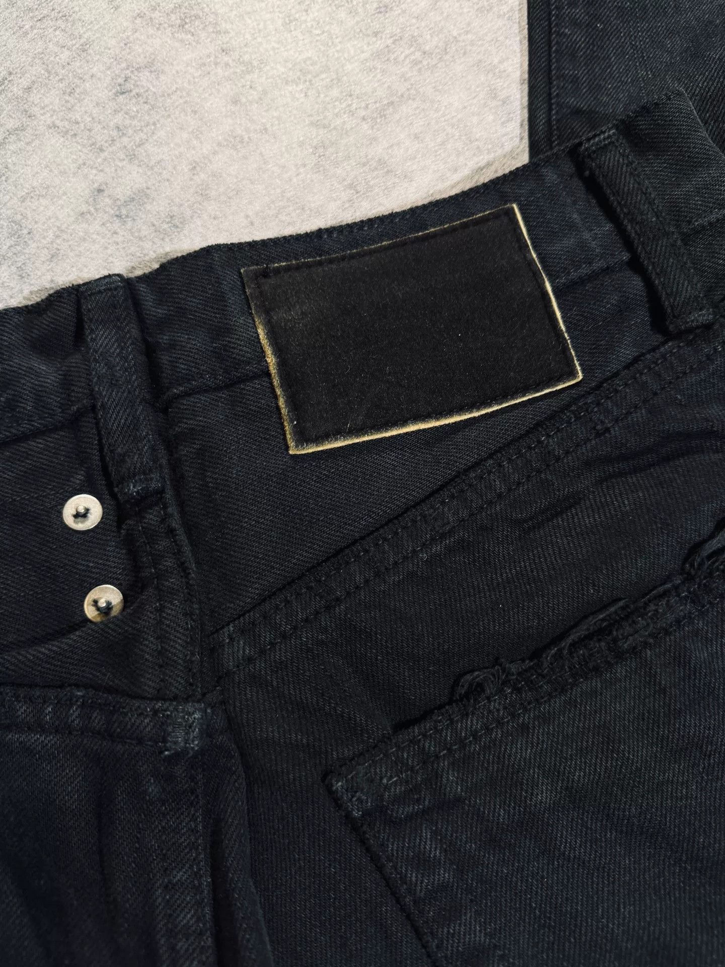 Visvim visvim journeyman black tacked crash jeans Size US 26 / EU 42 - 7 Thumbnail