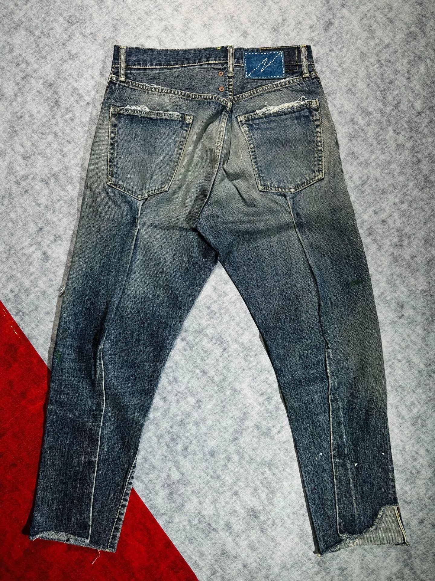 Visvim visvim journeyman tacked crash denim pants Size US 27 - 2 Thumbnail