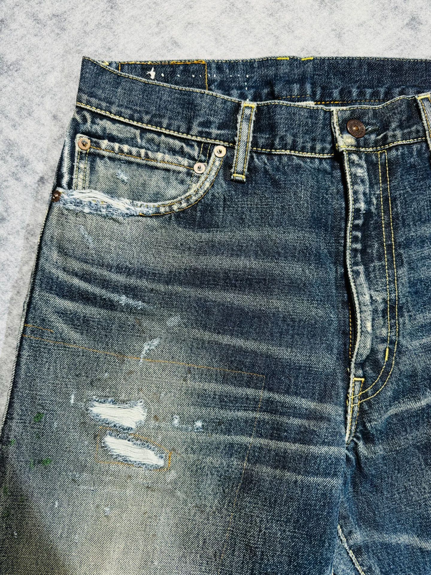 Visvim visvim journeyman tacked crash denim pants Size US 27 - 4 Thumbnail