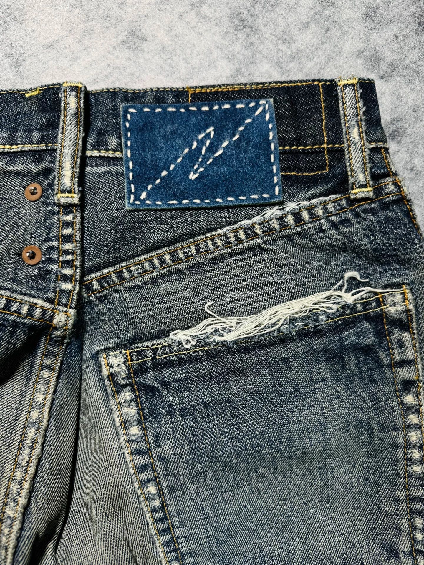 Visvim visvim journeyman tacked crash denim pants Size US 27 - 5 Thumbnail