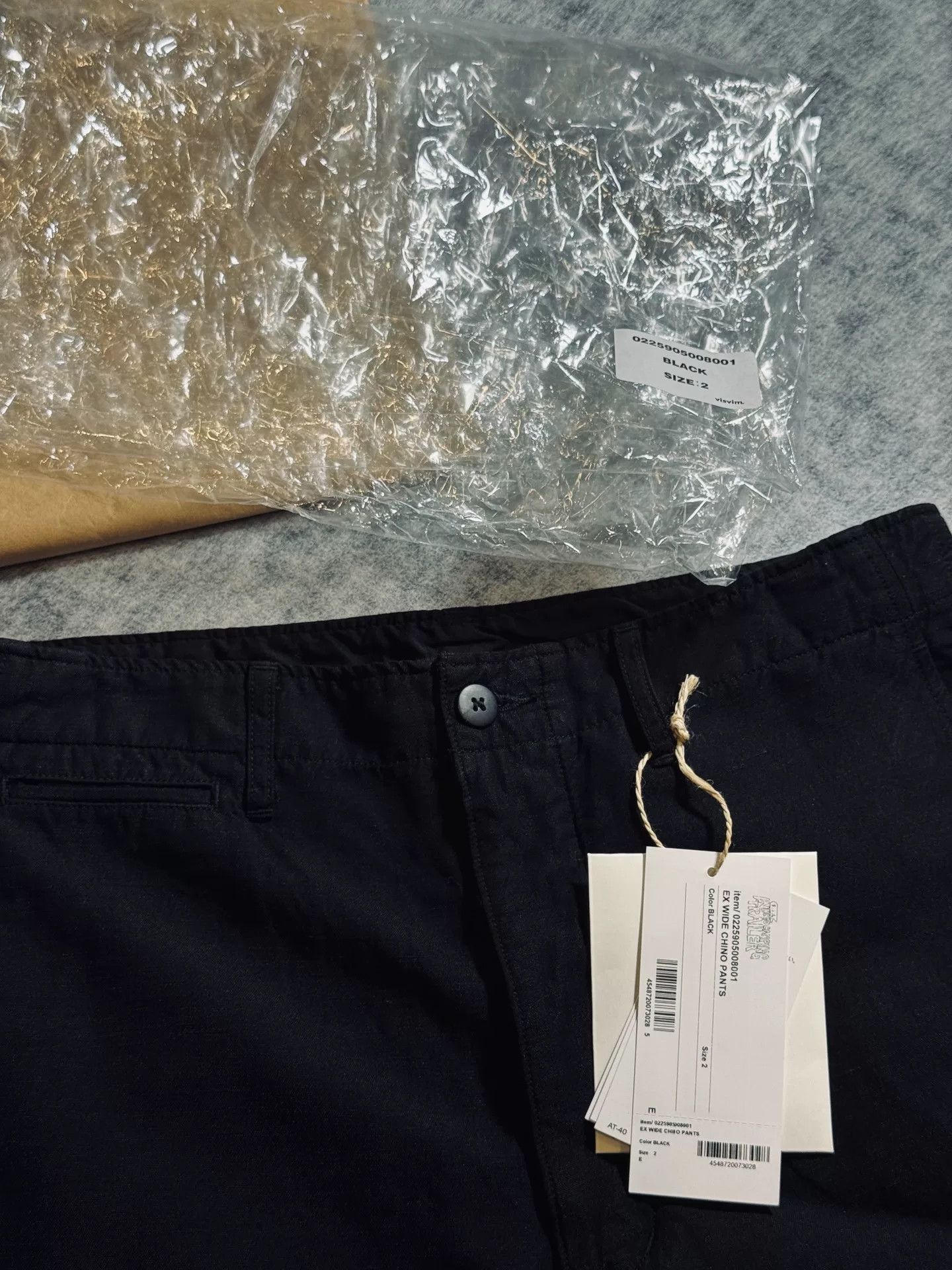 Visvim visvim ex wide chino pants in black Size US 27 - 8 Thumbnail