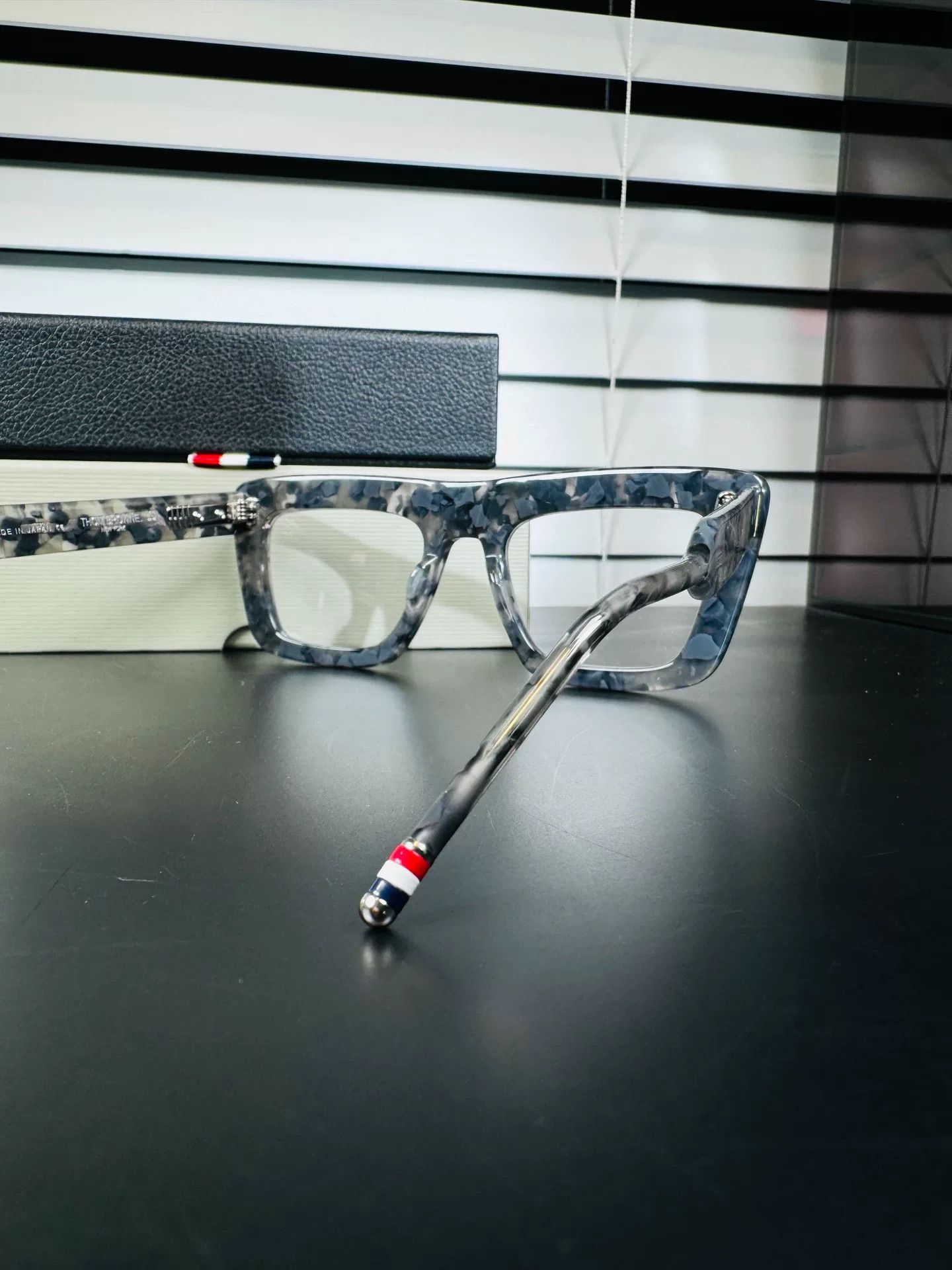 Thom Browne Thom Browne Gray Tortoise Glasses Frame Size ONE SIZE - 5 Thumbnail