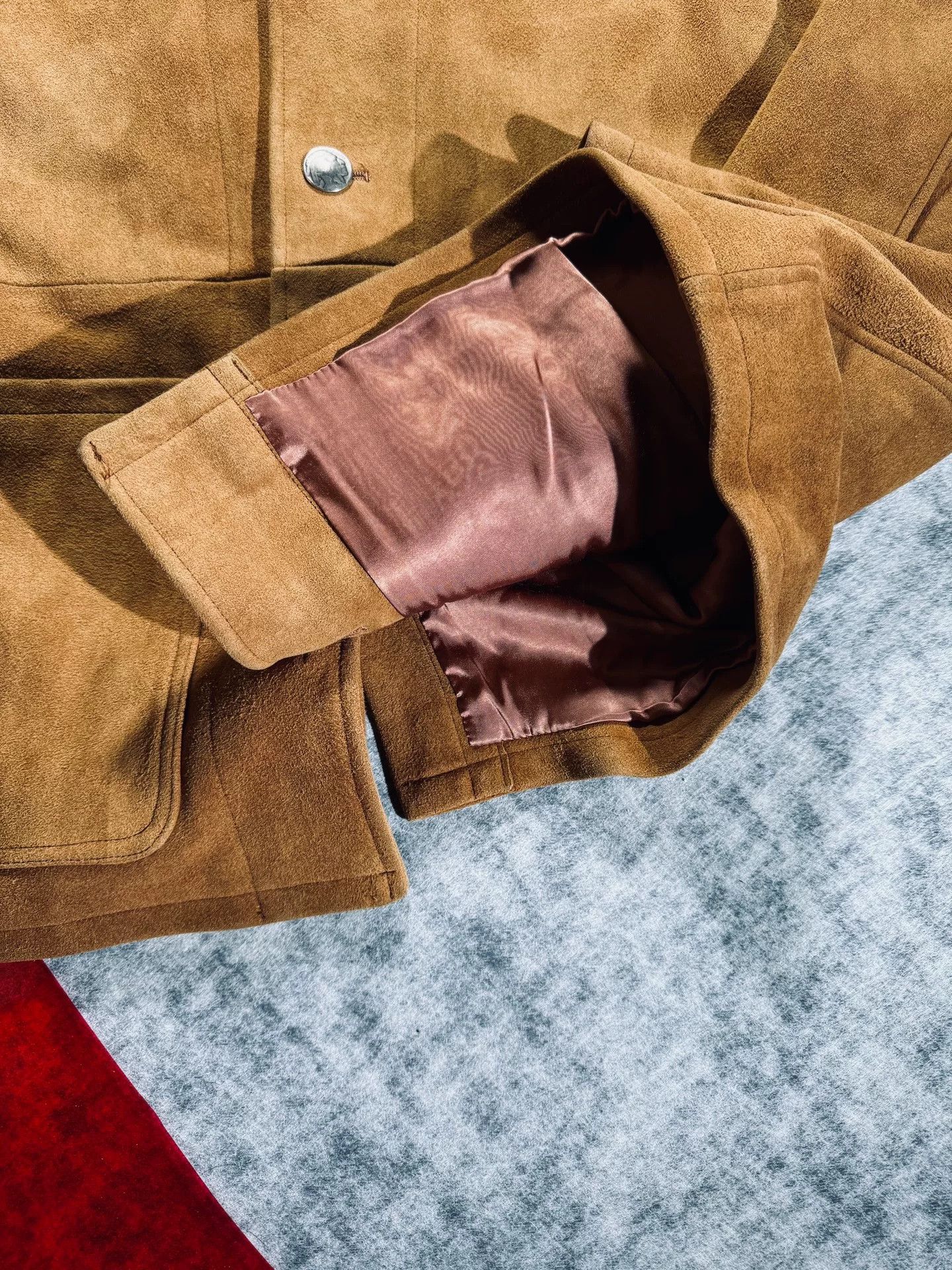 visvim deerskin leather jacket vintage style