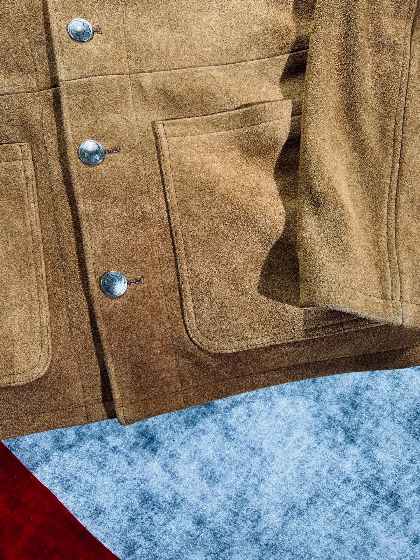 visvim deerskin leather jacket vintage style