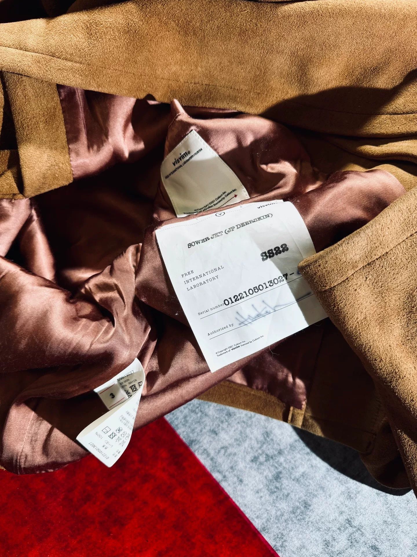 visvim deerskin leather jacket vintage style