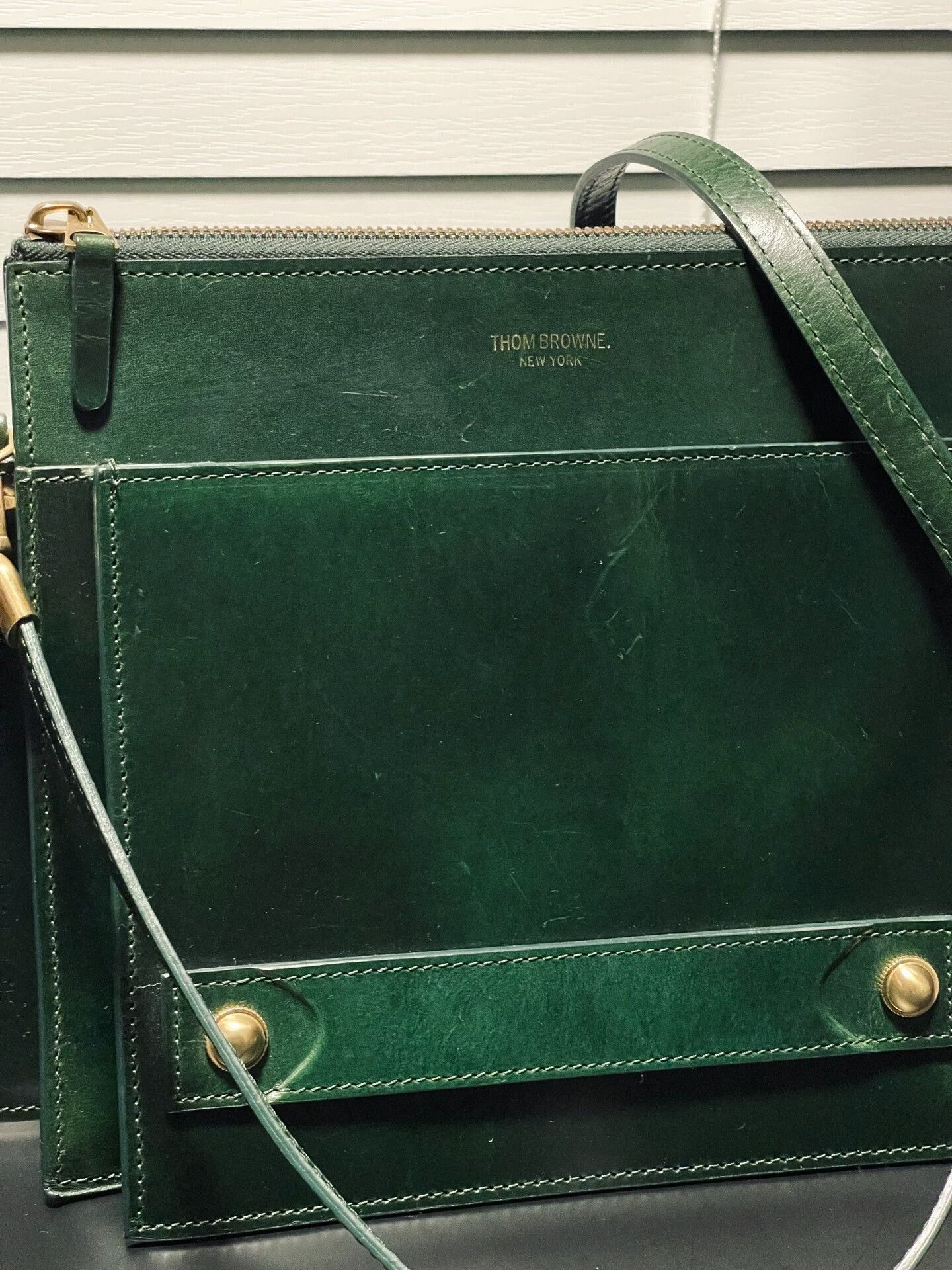 Thom Browne Thom Browne Green Shoulder Bag Clutch Size ONE SIZE - 3 Thumbnail