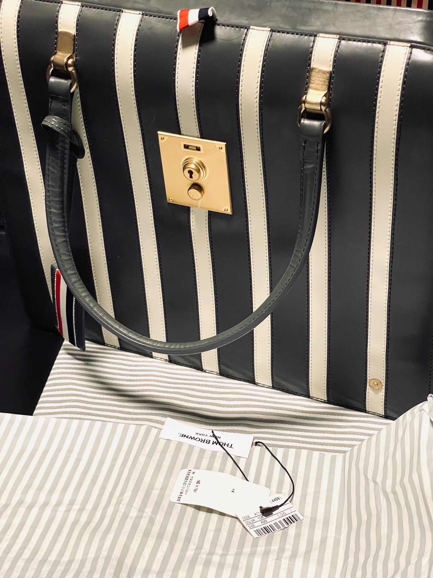 Thom Browne Thom Browne Striped Doctor's Handbag Size ONE SIZE - 8 Thumbnail