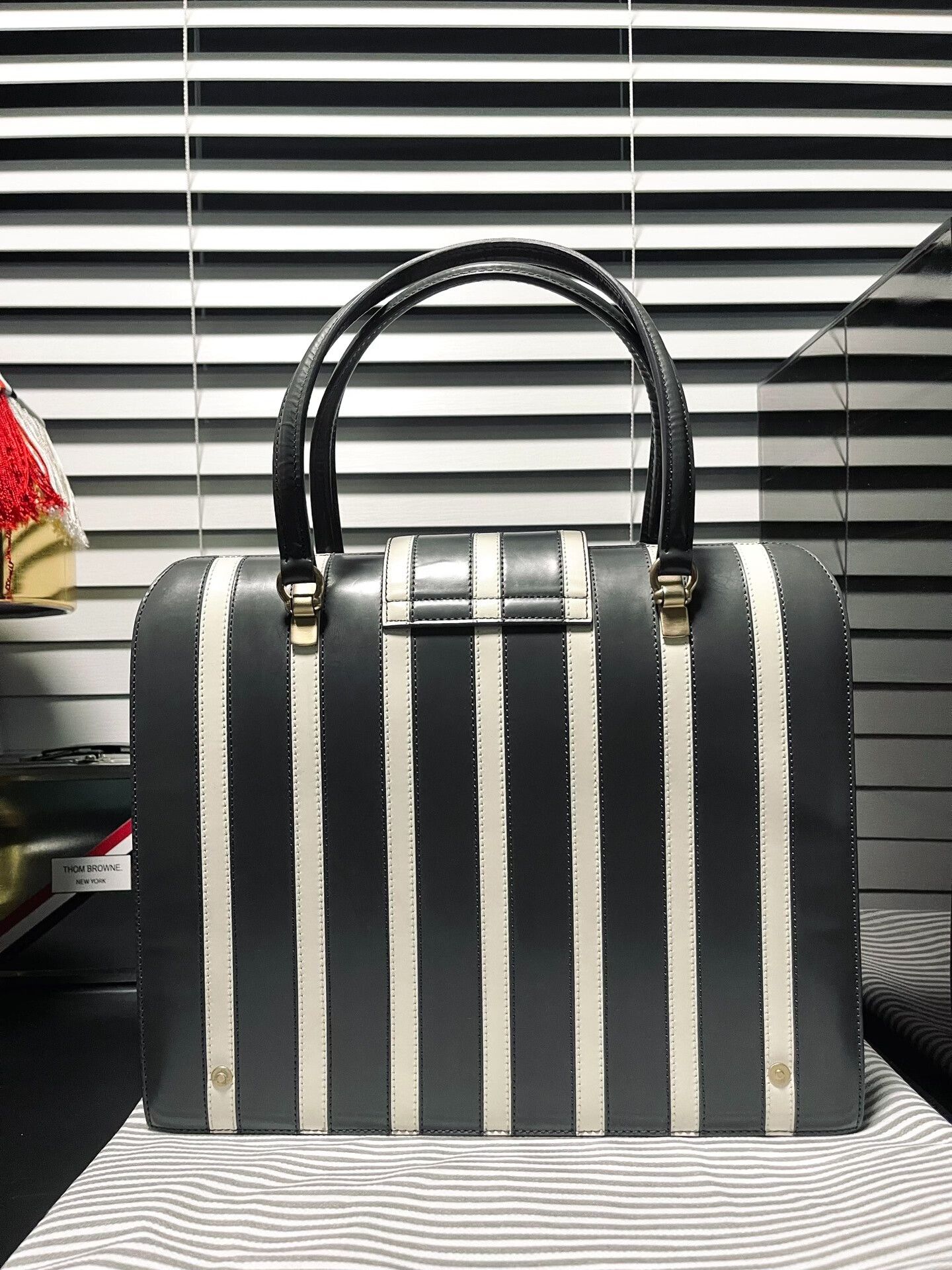 Thom Browne Thom Browne Striped Doctor's Handbag Size ONE SIZE - 2 Thumbnail
