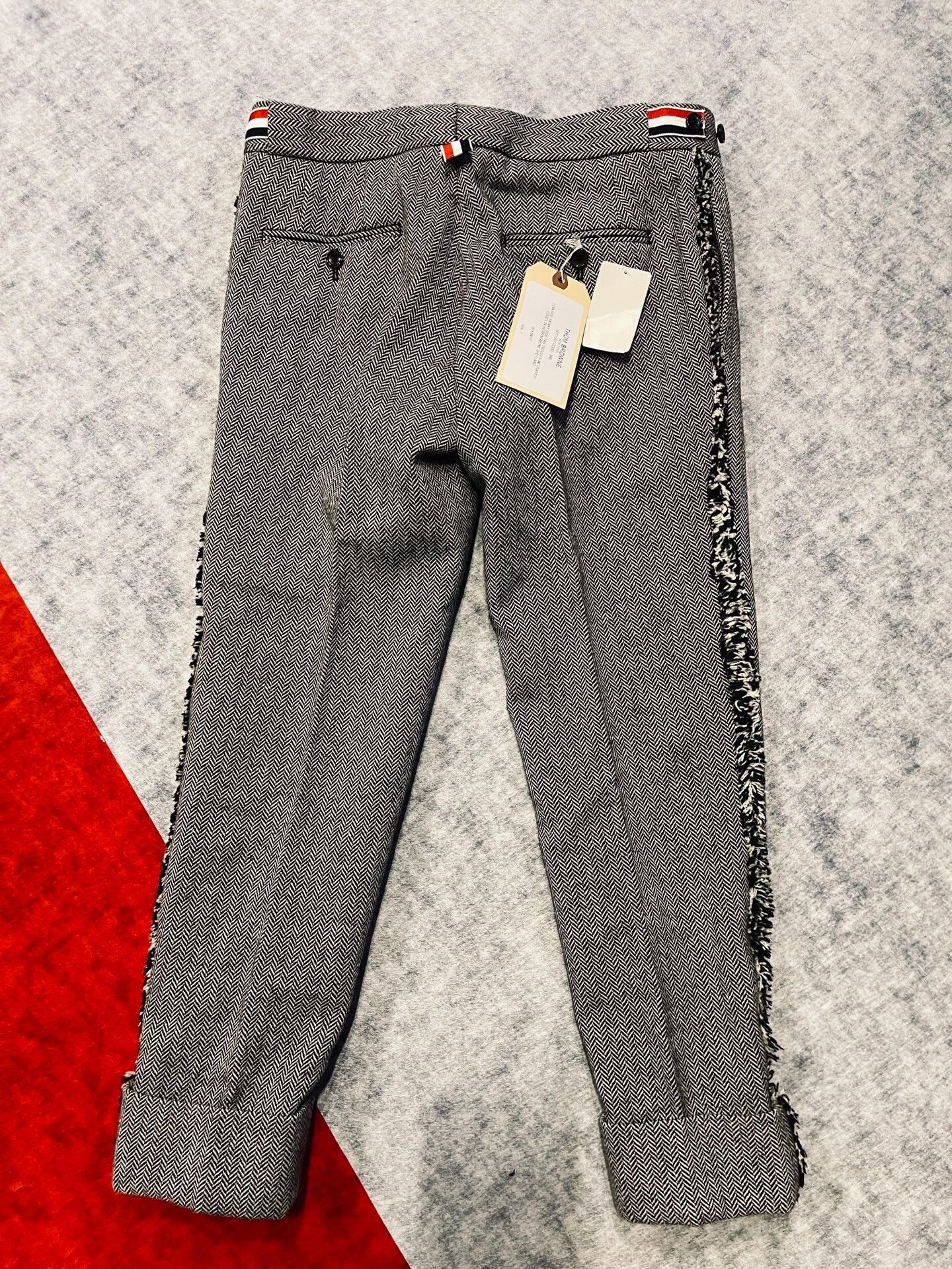 Thom Browne Thom Browne Low Rise Wool Suit Trousers Size US 26 / EU 42 - 4 Thumbnail