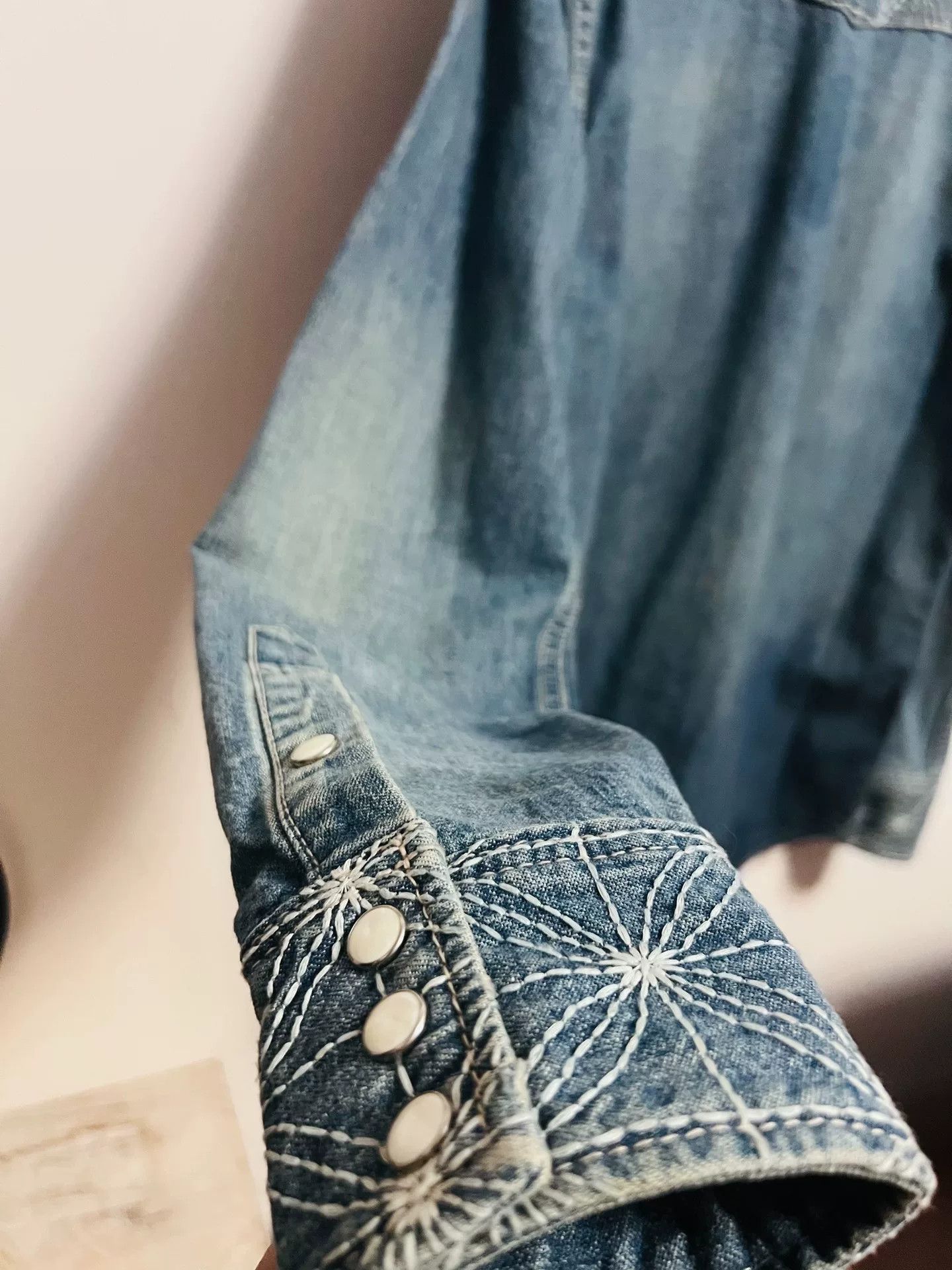 Neighborhood denim shirt with embroidered details Size US M / EU 48-50 / 2 - 4 Thumbnail