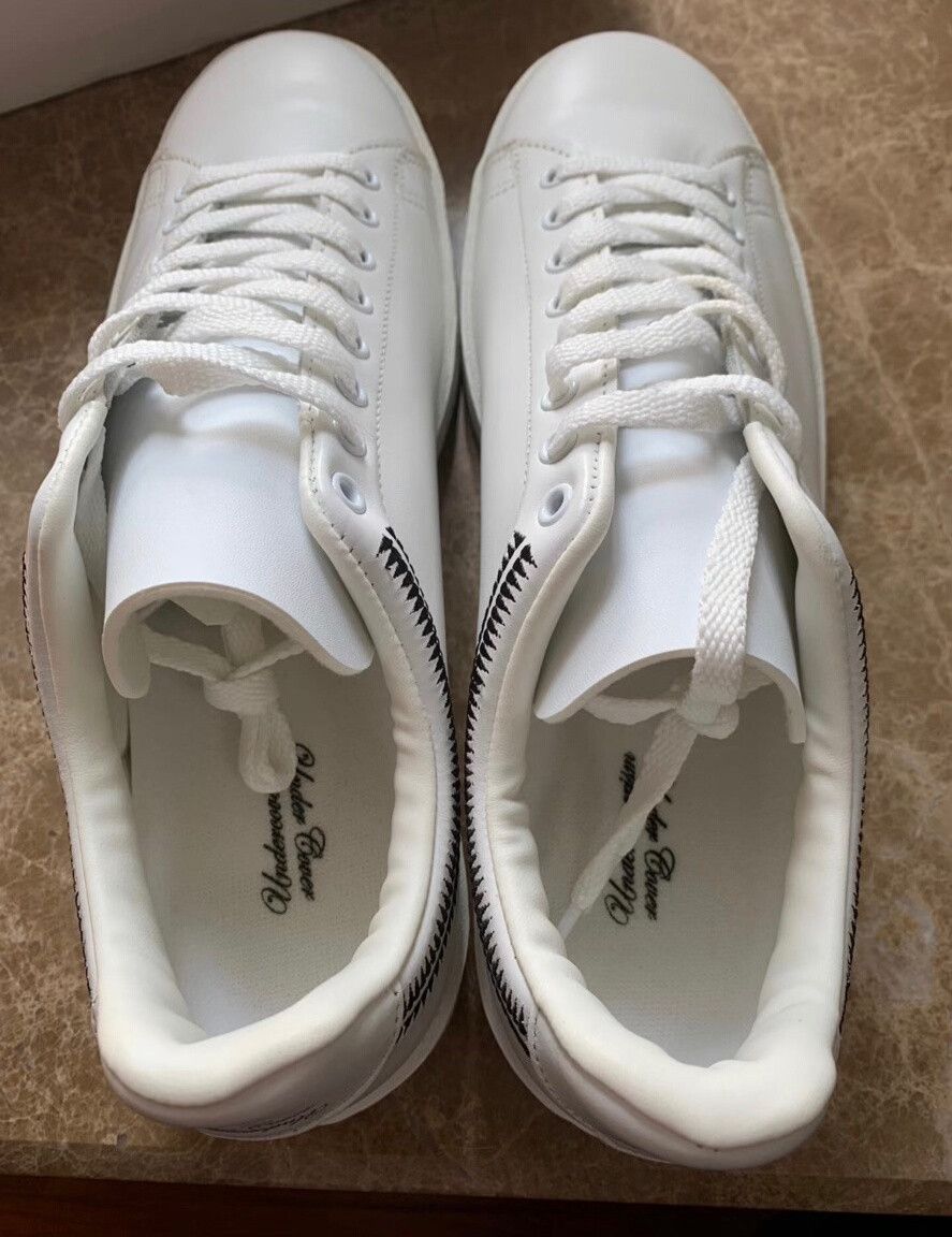 Undercover Undercover White Sneakers with Zigzag Embroidery Size US 9.5 / EU 42-43 - 4 Thumbnail