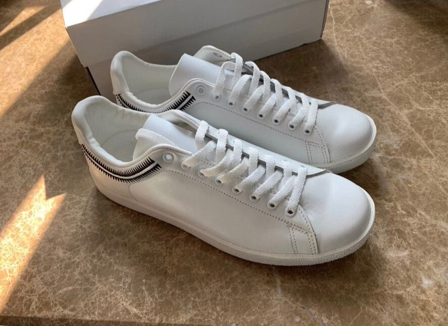 Undercover Undercover White Sneakers with Zigzag Embroidery Size US 9.5 / EU 42-43 - 3 Thumbnail
