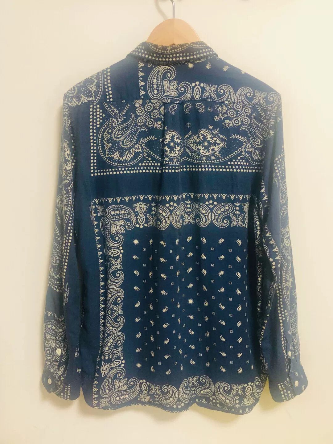 Sunny Sports vintage indigo paisley print shirt Size US S / EU 44-46 / 1 - 3 Thumbnail