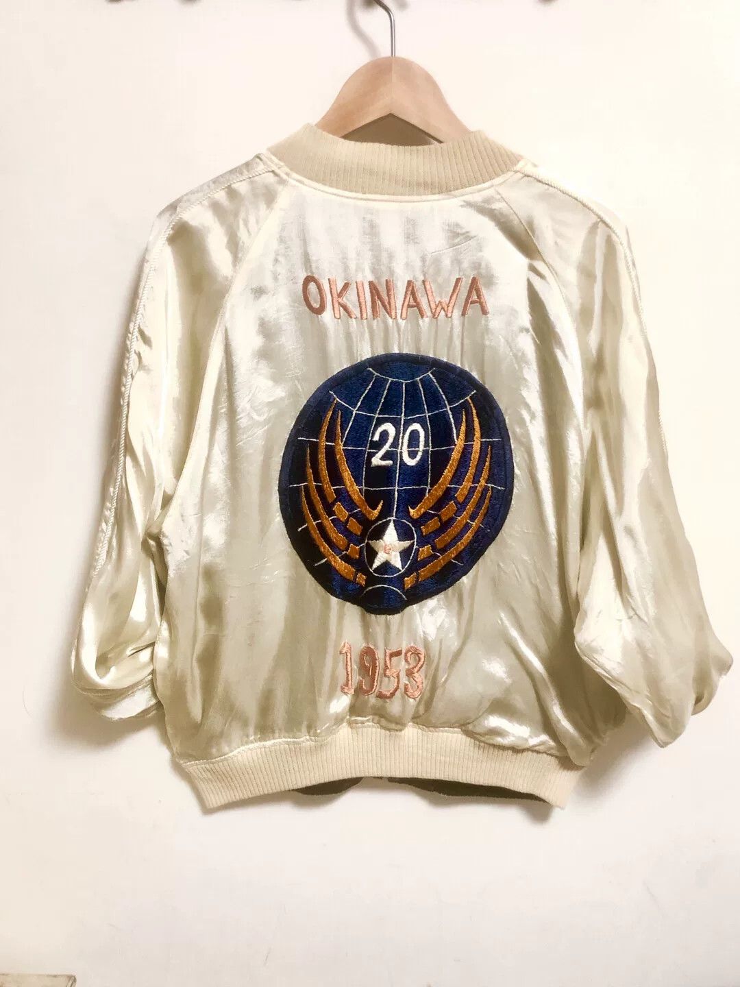 Warehouse & Co. vintage embroidered bomber jacket with dual sides Size US L / EU 52-54 / 3 - 4 Thumbnail