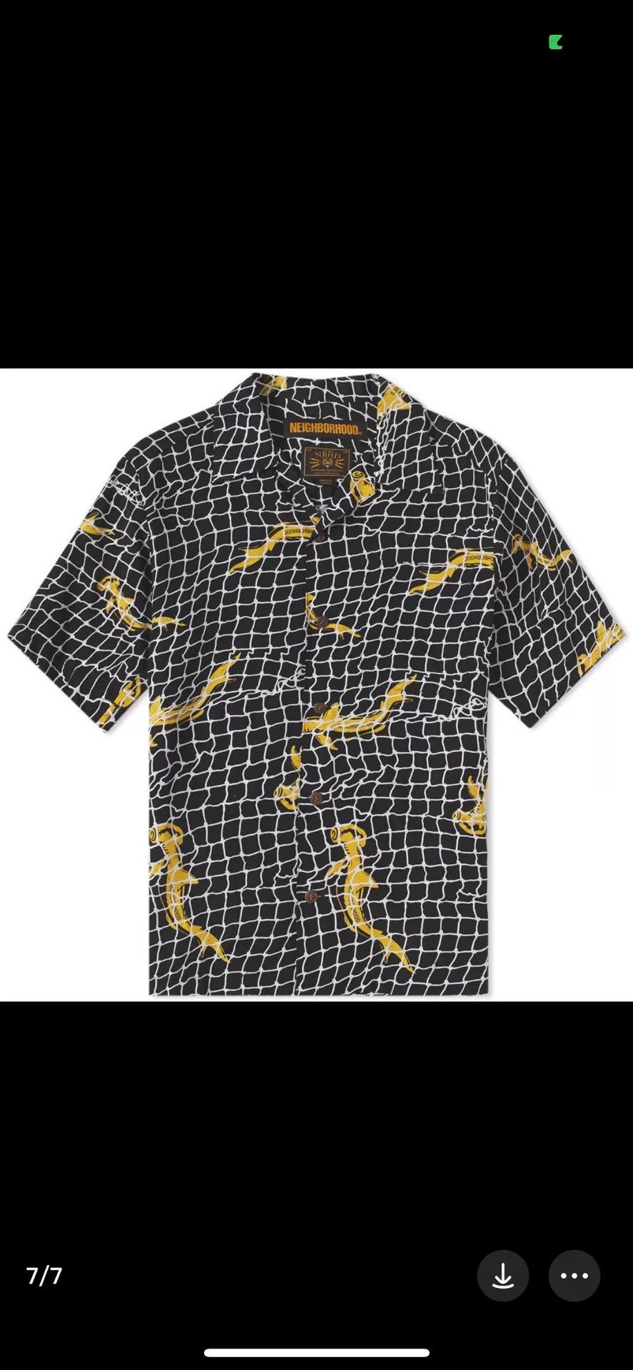 Neighborhood shark aloha short sleeve shirt Size US L / EU 52-54 / 3 - 6 Thumbnail