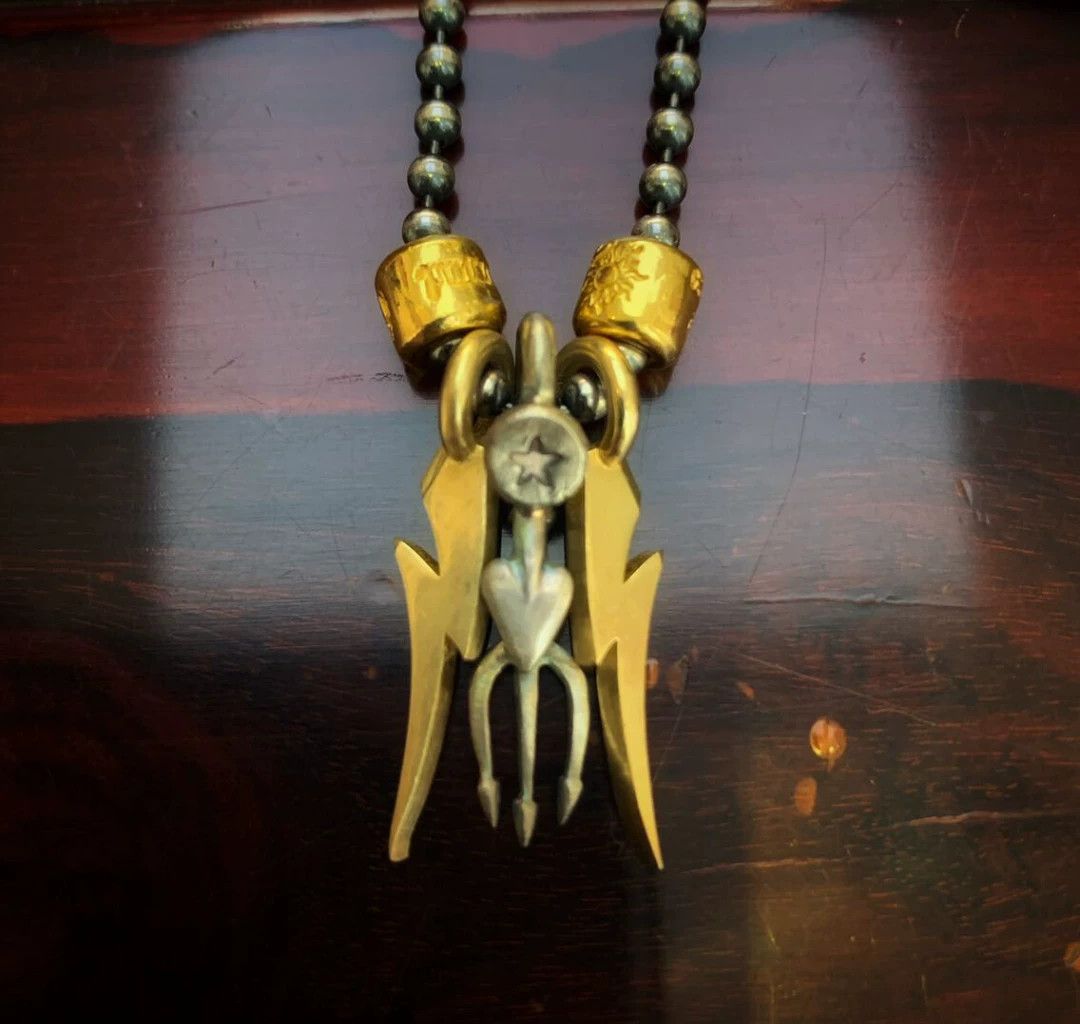 Bill Wall Leather bill wall leather gold bead necklace Size ONE SIZE - 5 Thumbnail