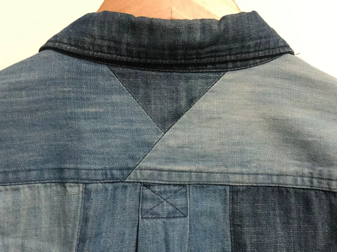 White Mountaineering indigo patchwork button-up shirt made in japan Size US S / EU 44-46 / 1 - 4 Thumbnail
