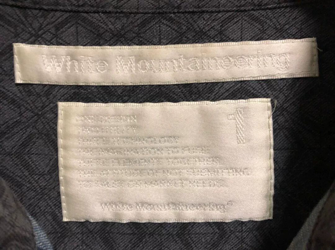 White Mountaineering indigo patchwork button-up shirt made in japan Size US S / EU 44-46 / 1 - 6 Thumbnail