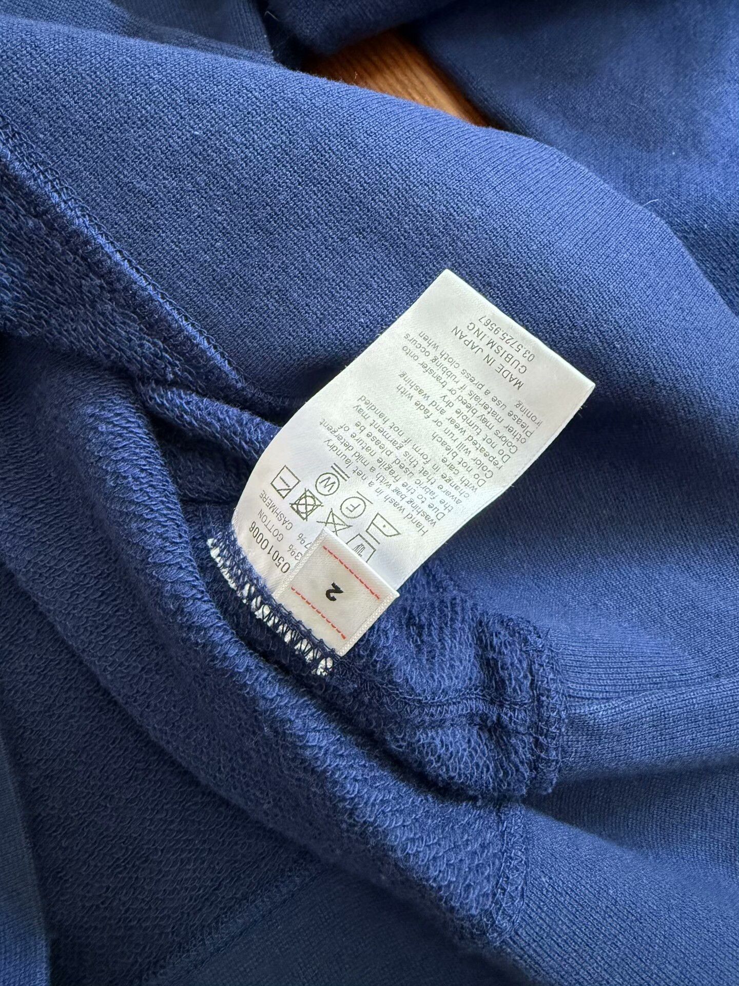Visvim visvim court long sleeve sweatshirt indigo Size US M / EU 48-50 / 2 - 5 Thumbnail