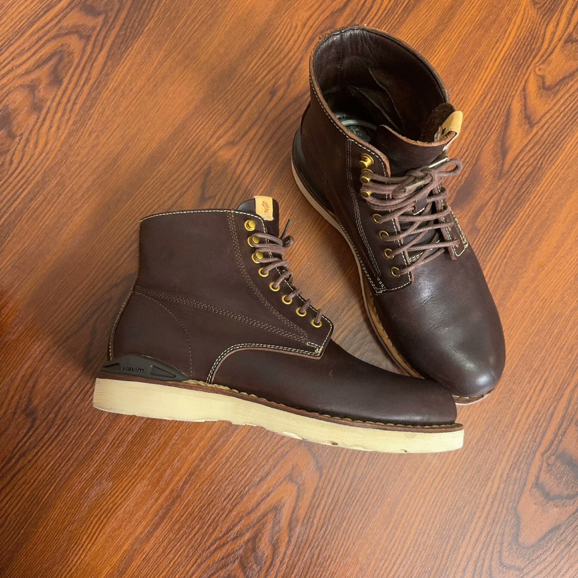 Visvim dark brown visvim virgil folk boots Size US 10 / EU 43 - 4 Thumbnail