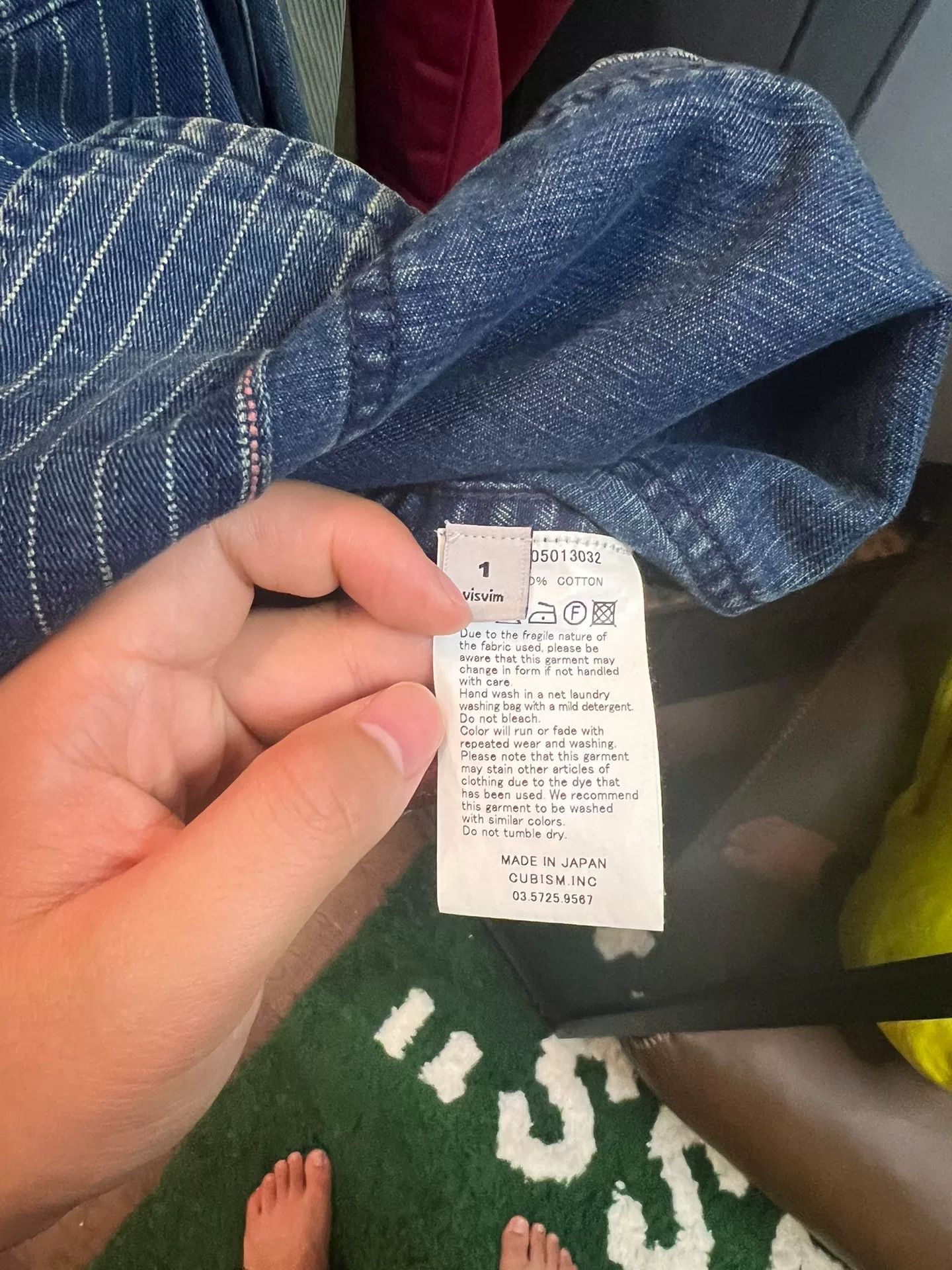 Visvim visvim red button denim jacket Size US M / EU 48-50 / 2 - 2 Thumbnail