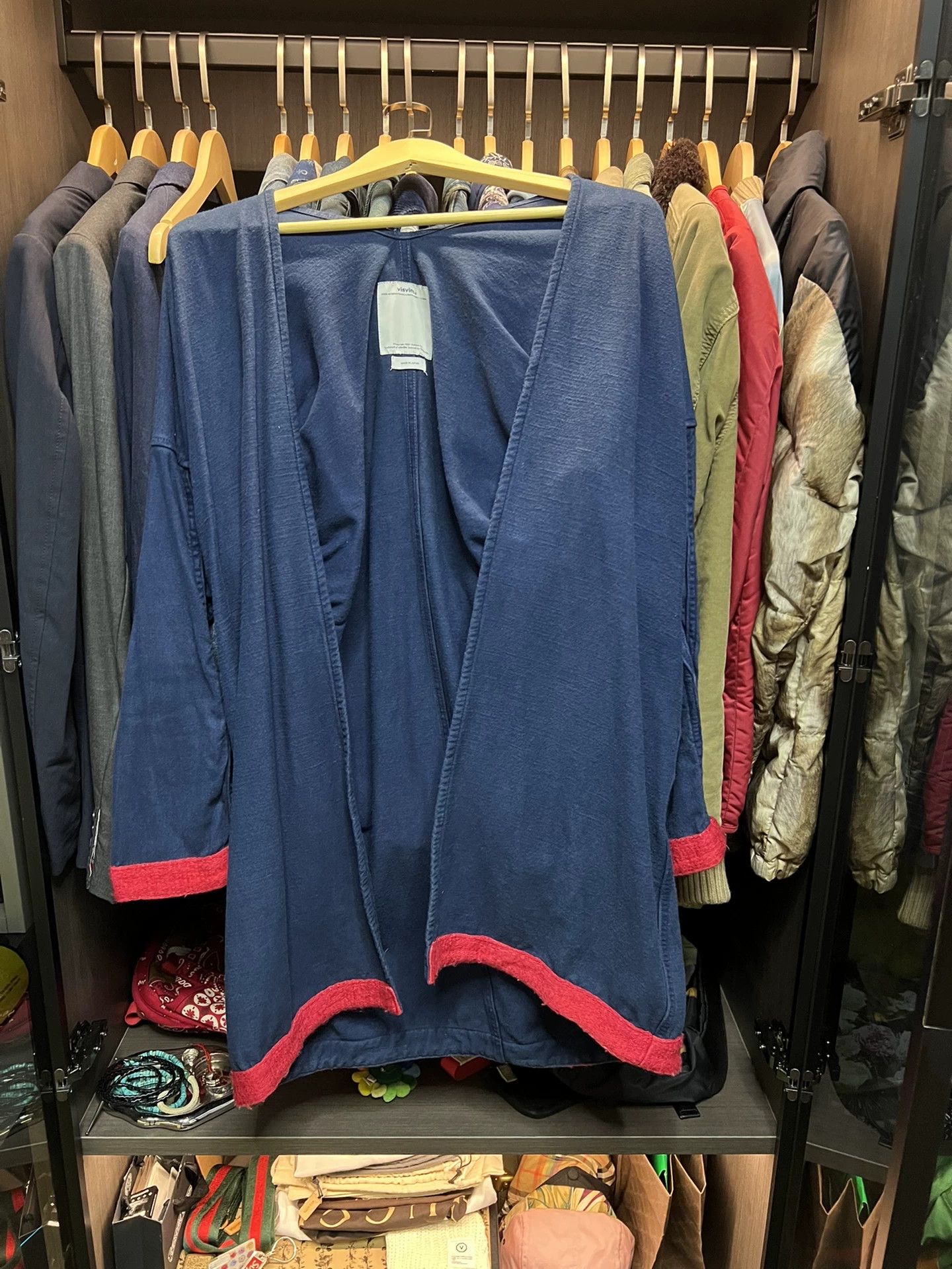 Visvim visvim sanjuro long coat with red accents Size US M / EU 48-50 / 2 - 2 Thumbnail