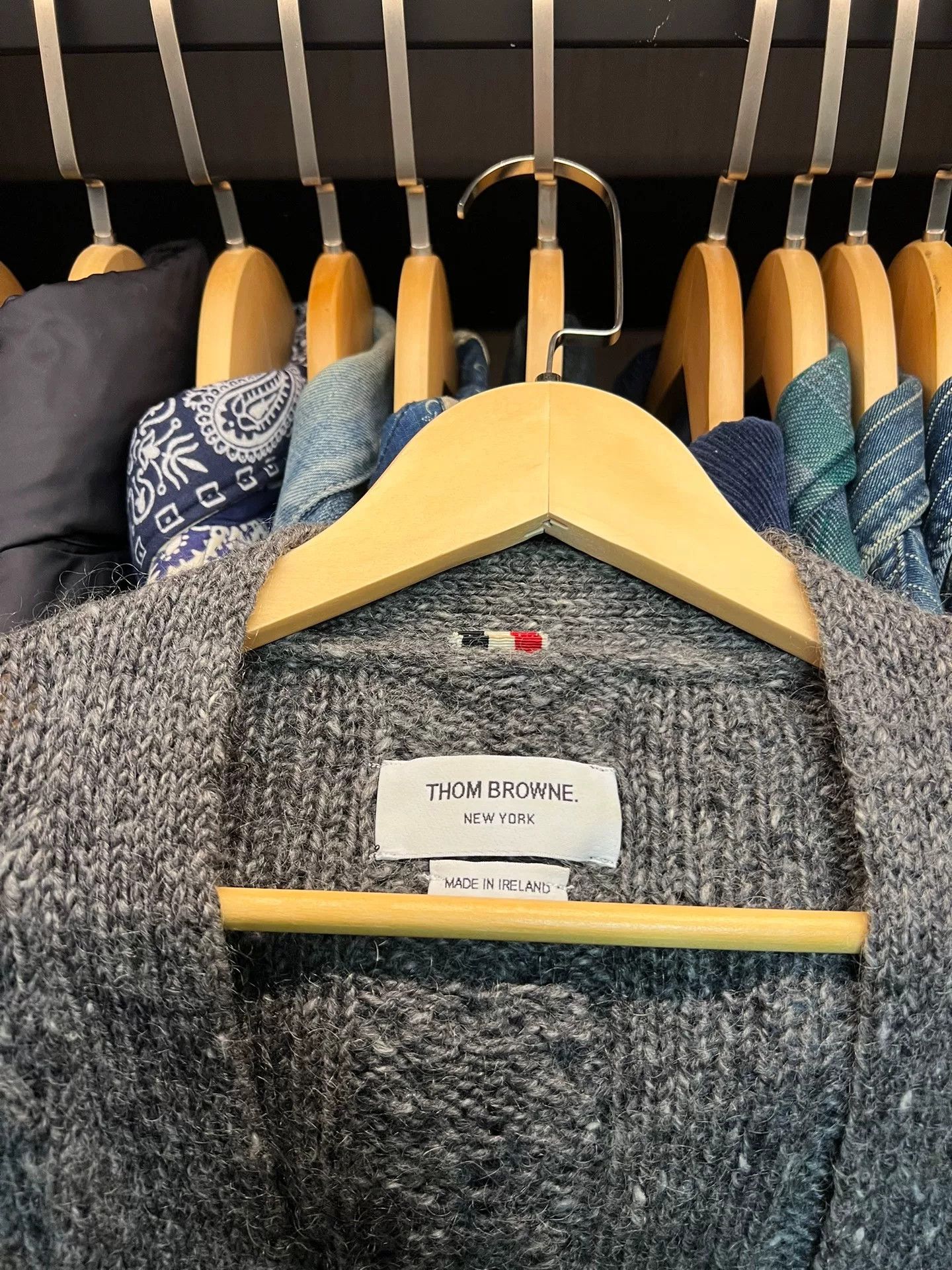 Thom Browne thom browne gray cardigan sweater Size US M / EU 48-50 / 2 - 2 Thumbnail