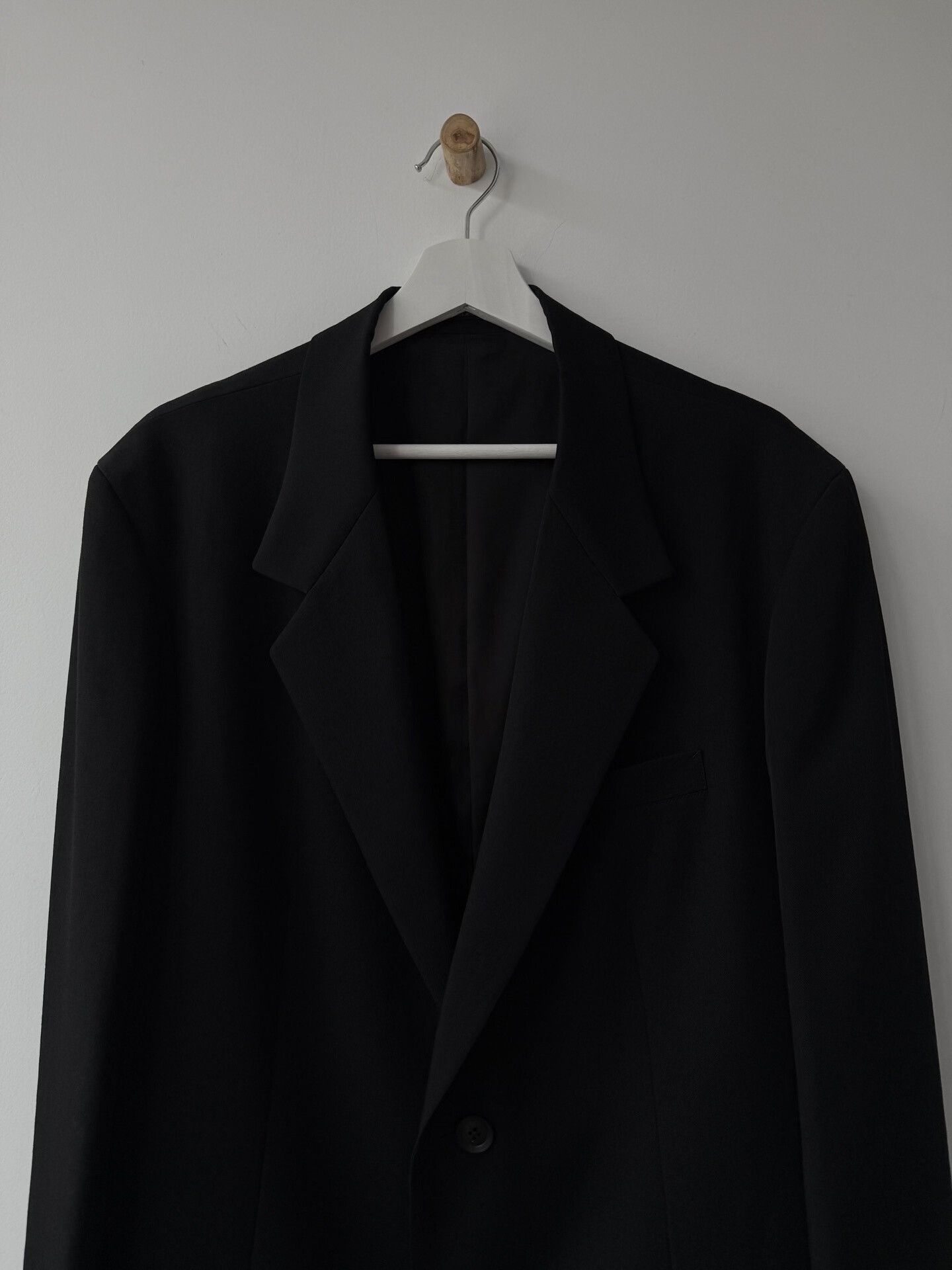 Yohji Yamamoto Yohji Yamamoto Black Wool Suit Jacket Size US L / EU 52-54 / 3 - 2 Thumbnail