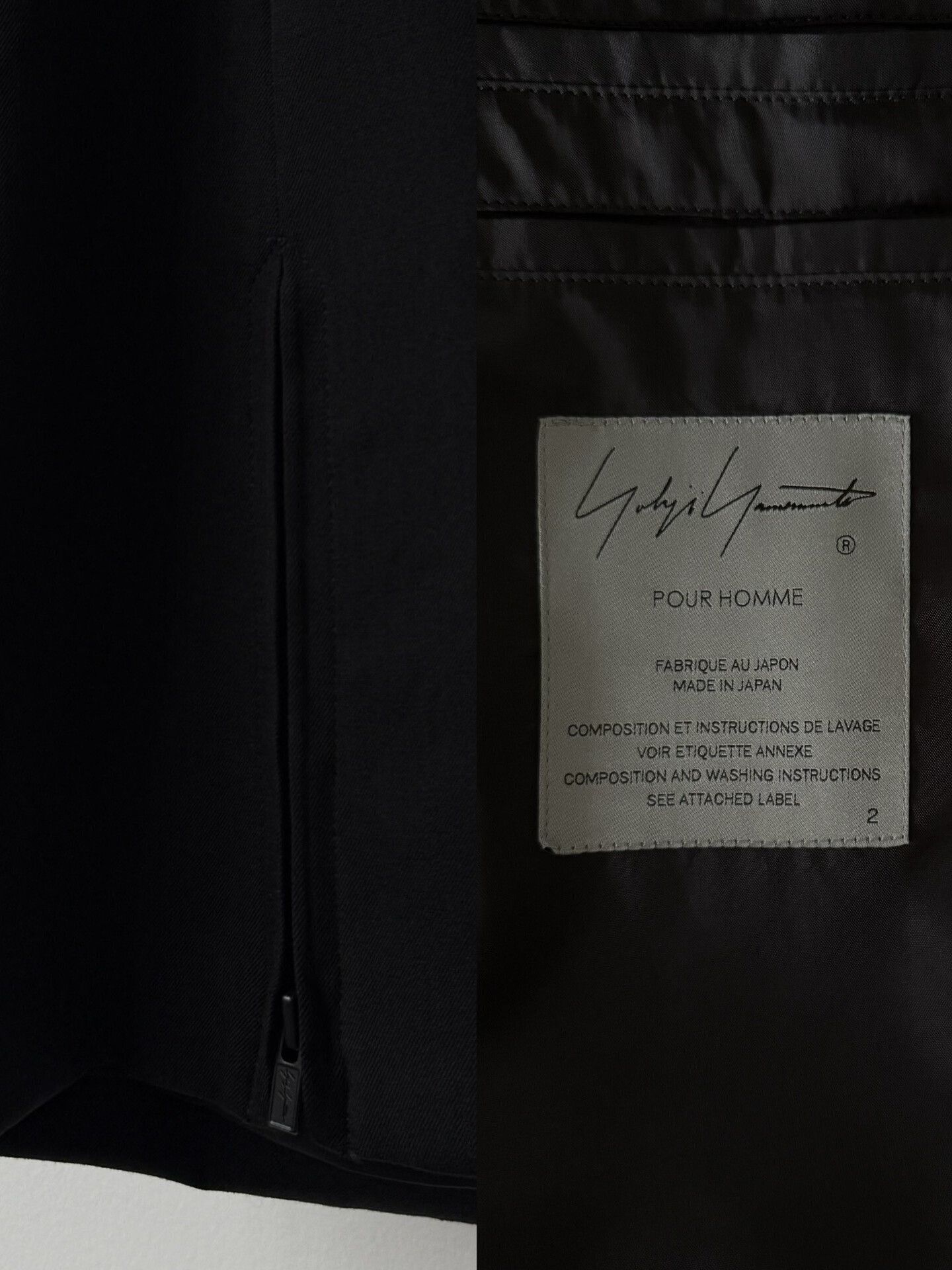 Yohji Yamamoto Yohji Yamamoto Black Wool Suit Jacket Size US L / EU 52-54 / 3 - 6 Thumbnail