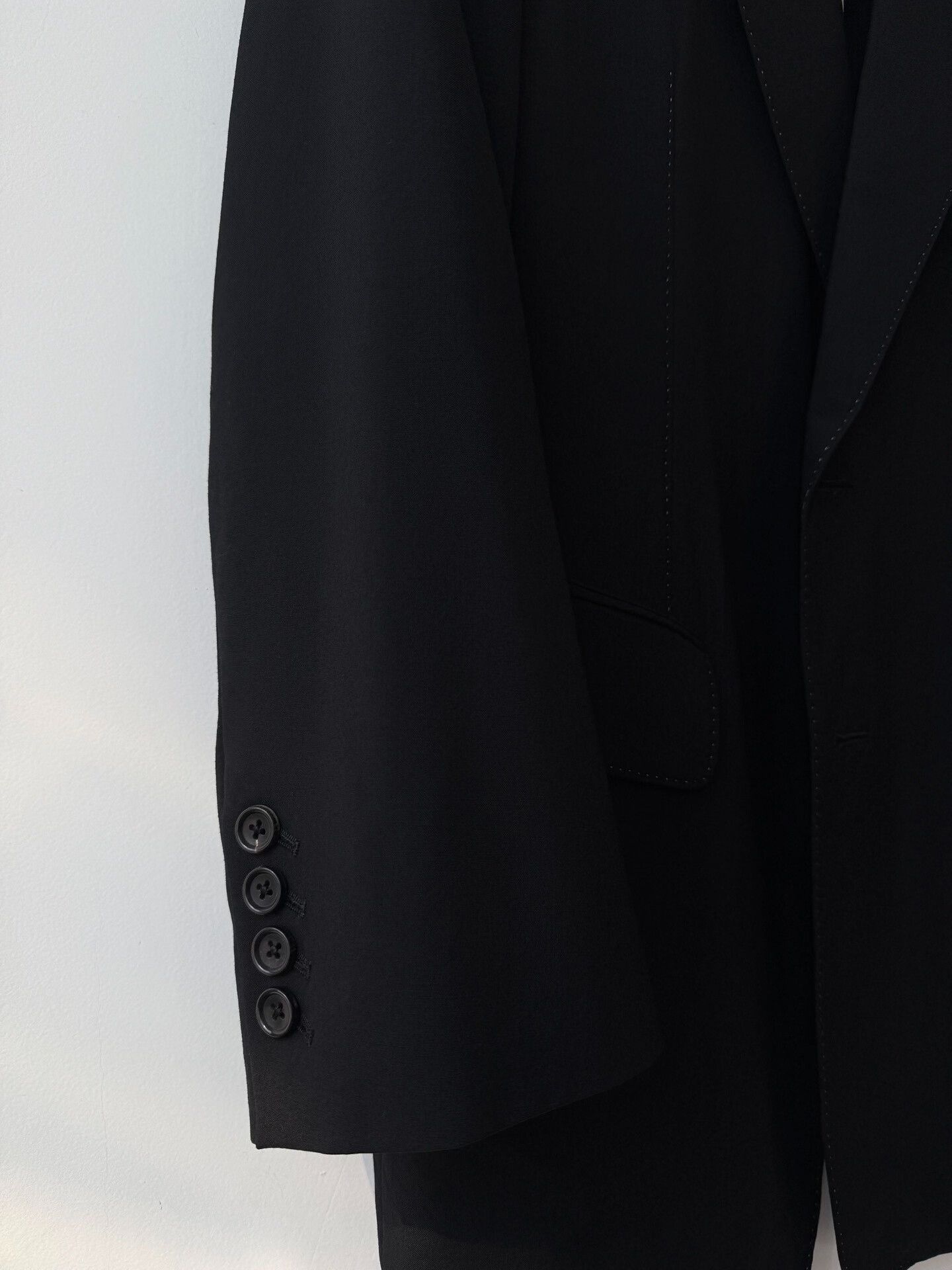 Yohji Yamamoto Yohji Yamamoto Black Wool Suit Jacket Size US M / EU 48-50 / 2 - 3 Thumbnail