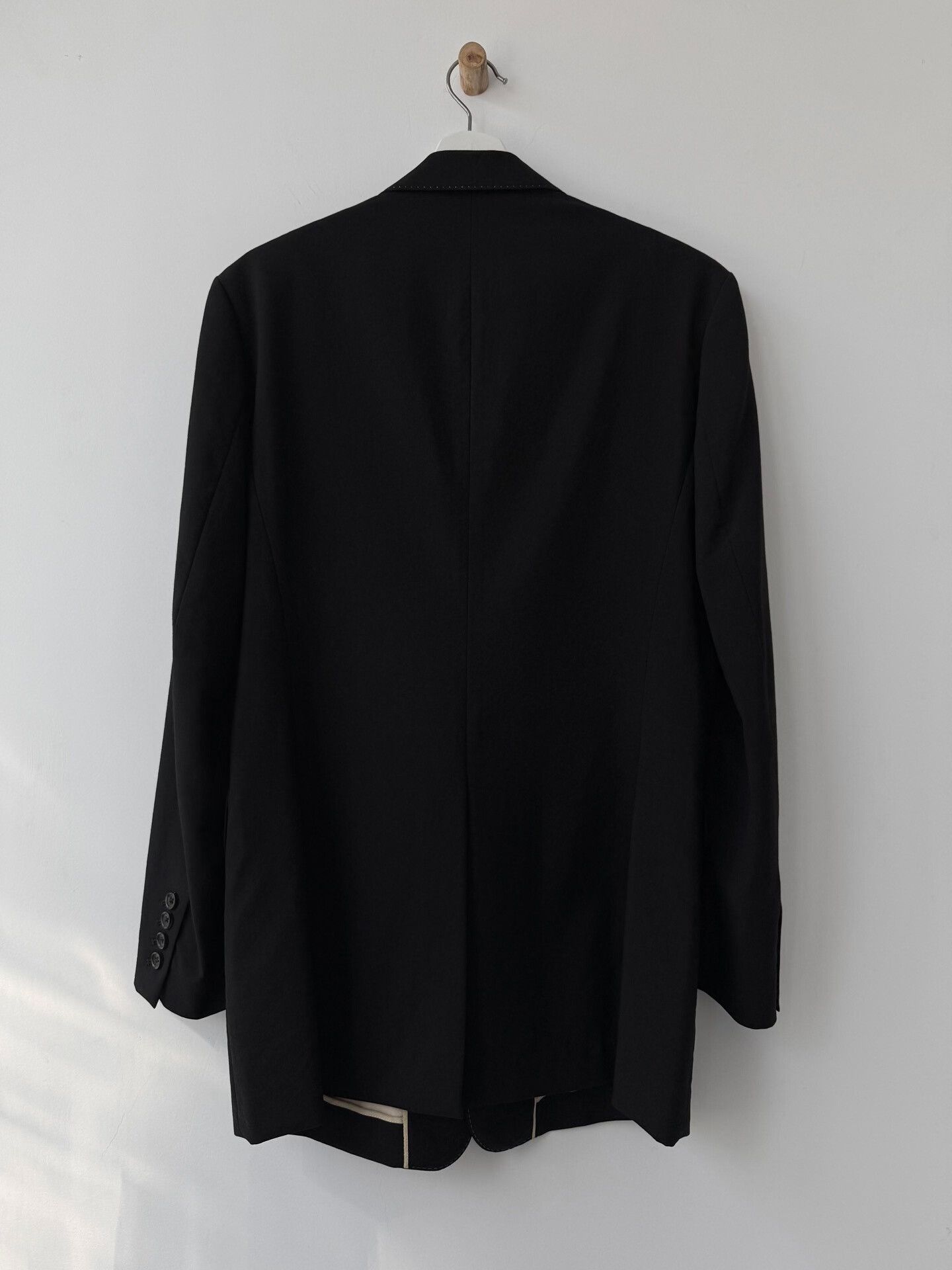 Yohji Yamamoto Yohji Yamamoto Black Wool Suit Jacket Size US M / EU 48-50 / 2 - 4 Thumbnail