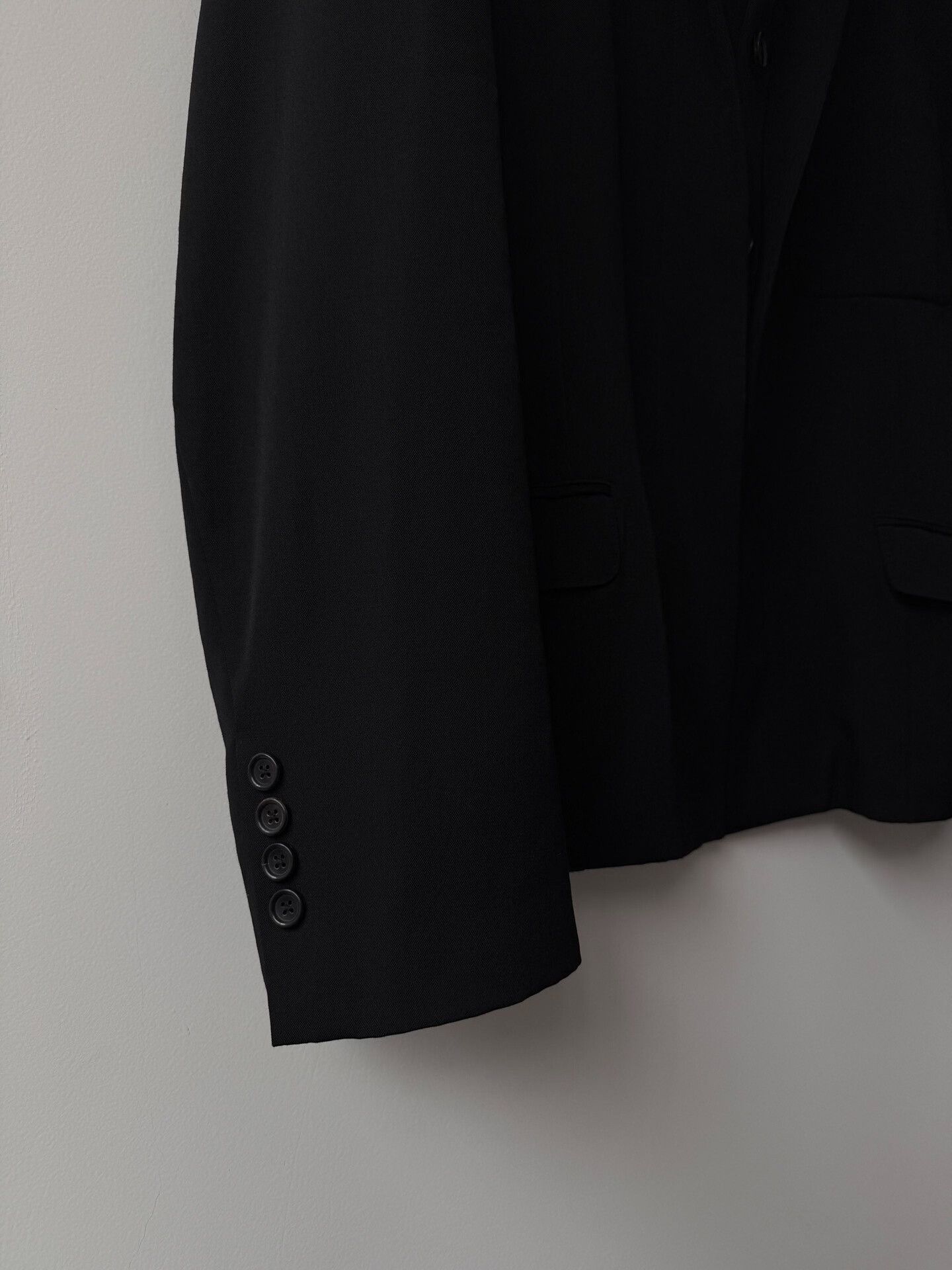 Yohji Yamamoto Yohji Yamamoto Black Wool Suit Jacket Size US M / EU 48-50 / 2 - 3 Thumbnail