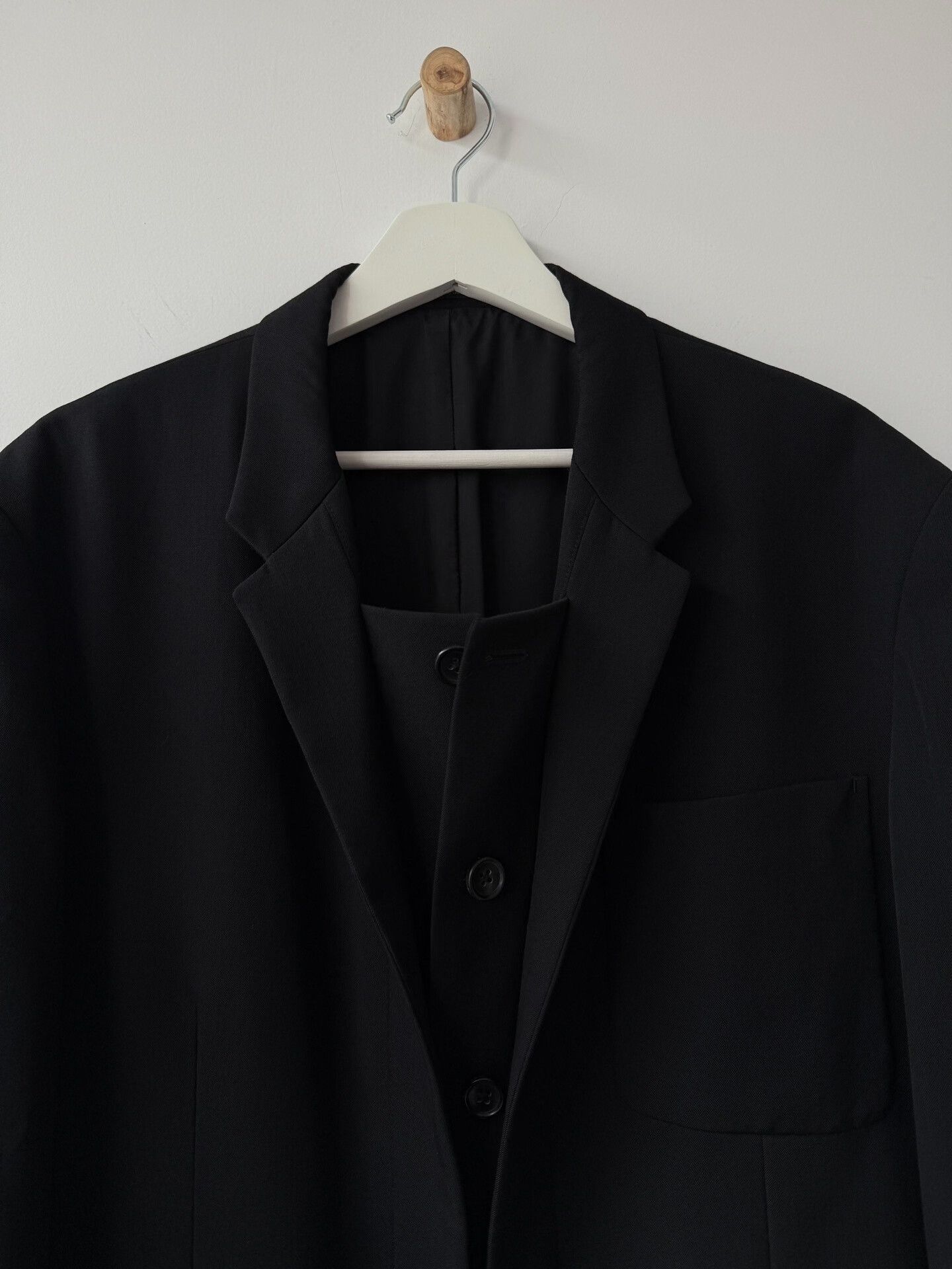 Yohji Yamamoto Yohji Yamamoto Black Wool Suit Jacket Size US M / EU 48-50 / 2 - 4 Thumbnail