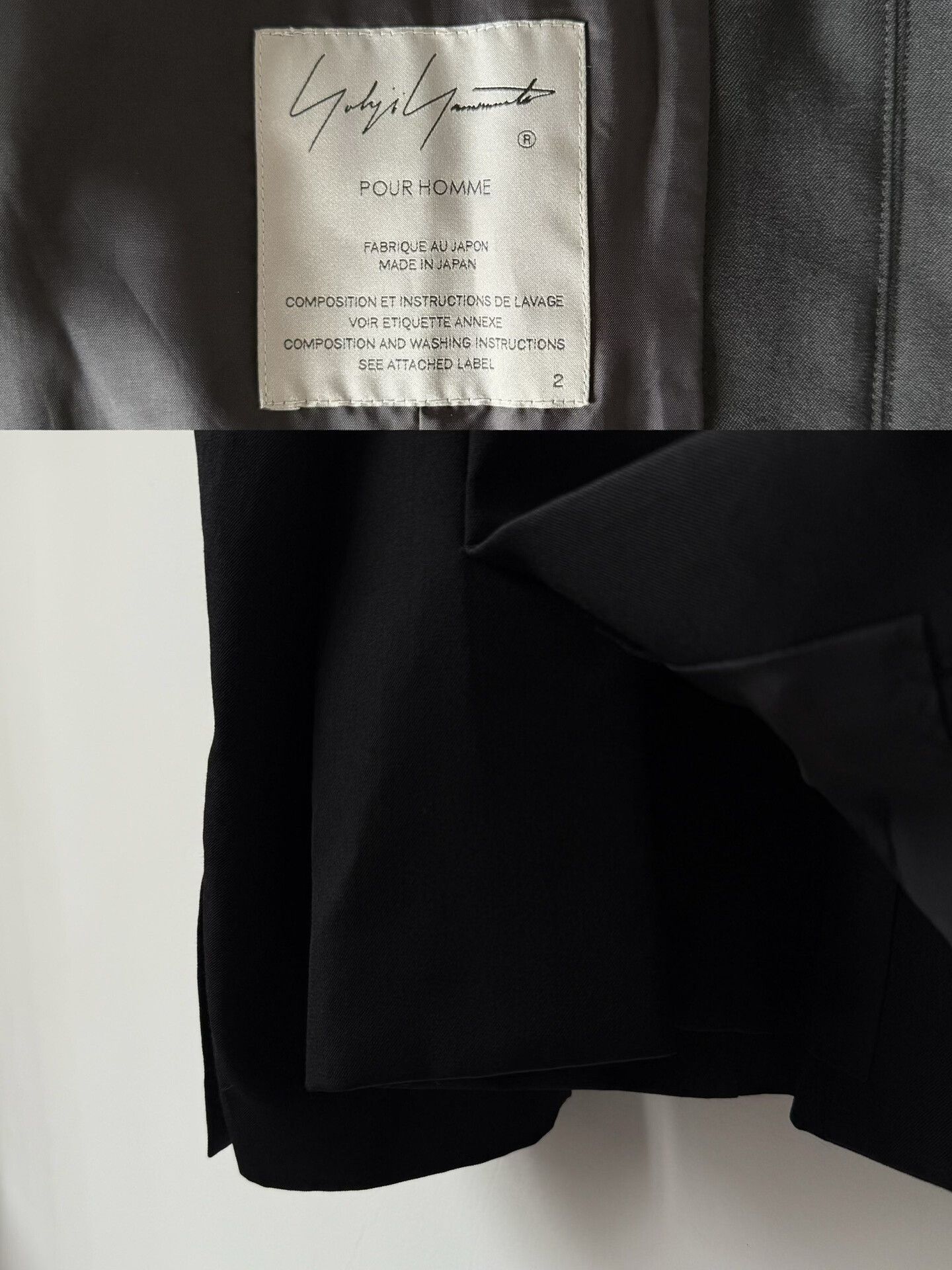 Yohji Yamamoto Yohji Yamamoto Black Wool Suit Jacket Size US M / EU 48-50 / 2 - 5 Thumbnail