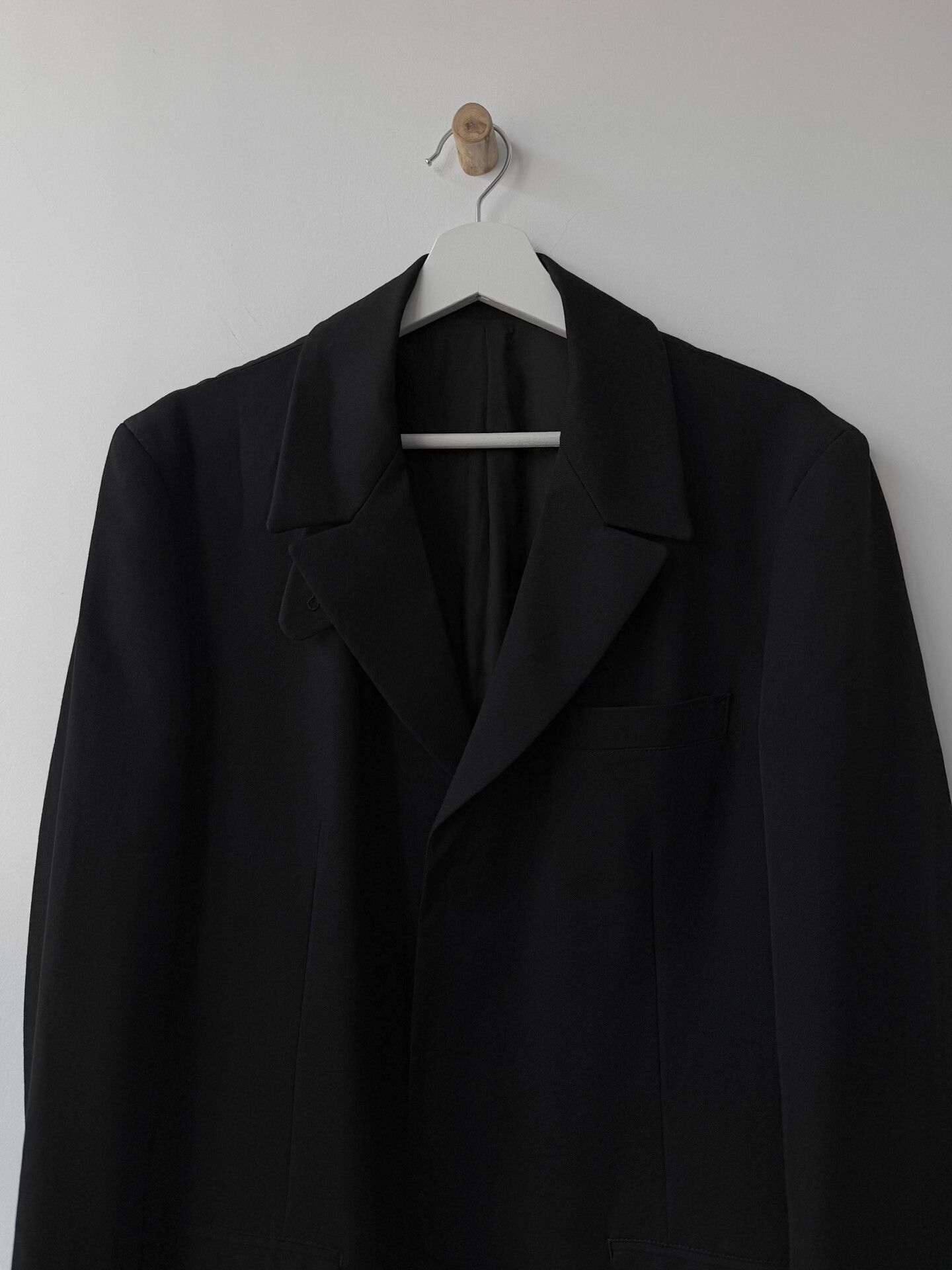 Yohji Yamamoto yohji yamamoto black wool coat Size US M / EU 48-50 / 2 - 3 Thumbnail