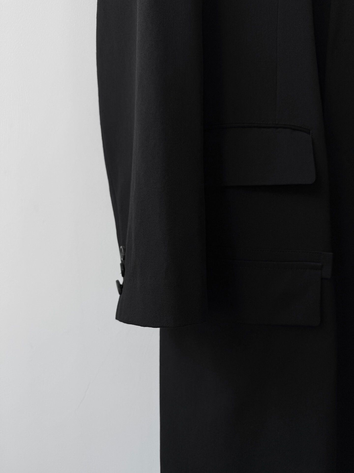 Yohji Yamamoto yohji yamamoto black wool coat Size US M / EU 48-50 / 2 - 5 Thumbnail