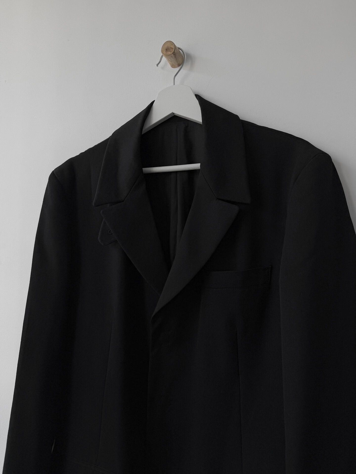 Yohji Yamamoto yohji yamamoto black wool coat Size US M / EU 48-50 / 2 - 4 Thumbnail