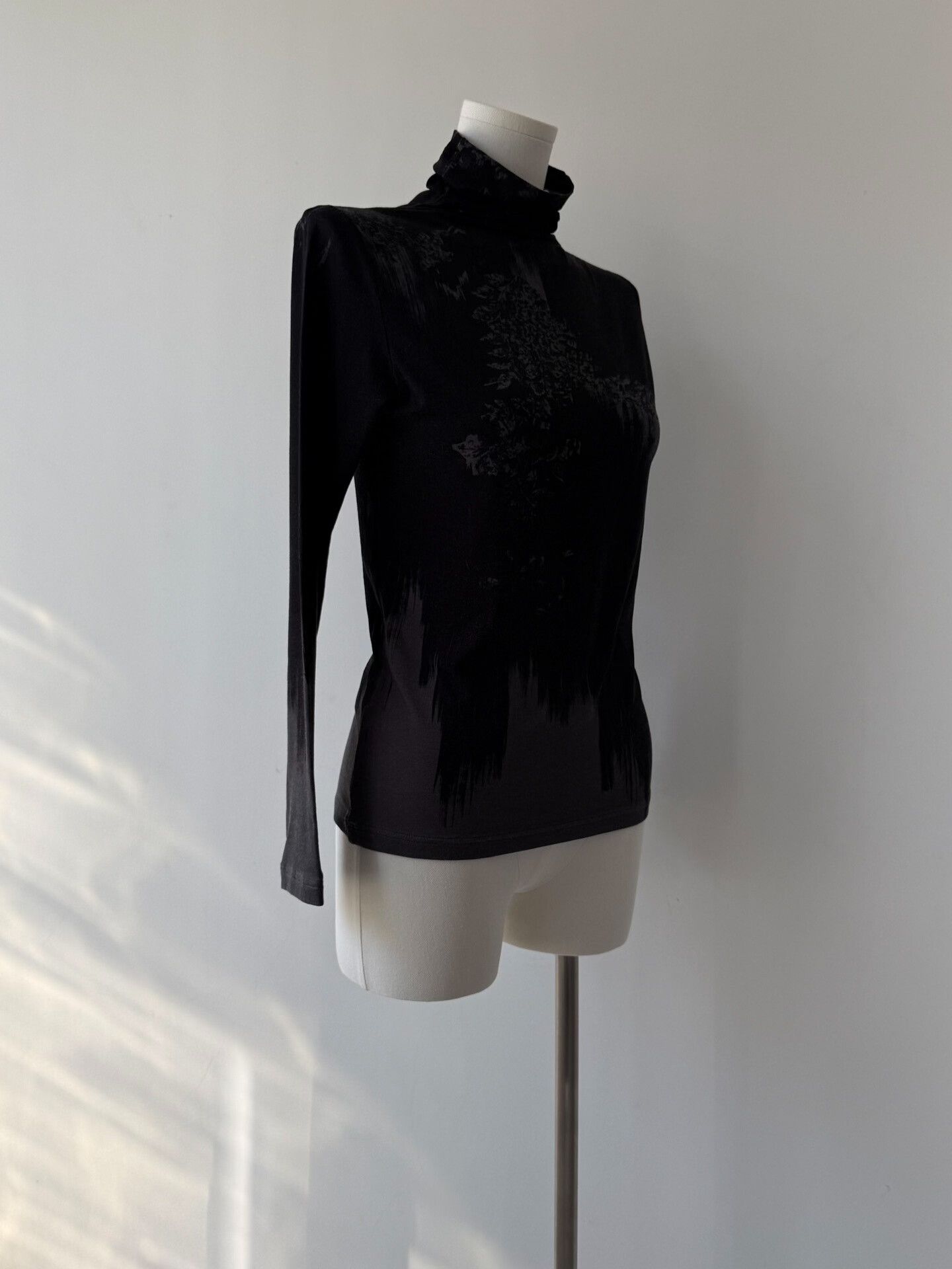 Yohji Yamamoto black mock neck long sleeve top Size M / US 6-8 / IT 42-44 - 6 Thumbnail