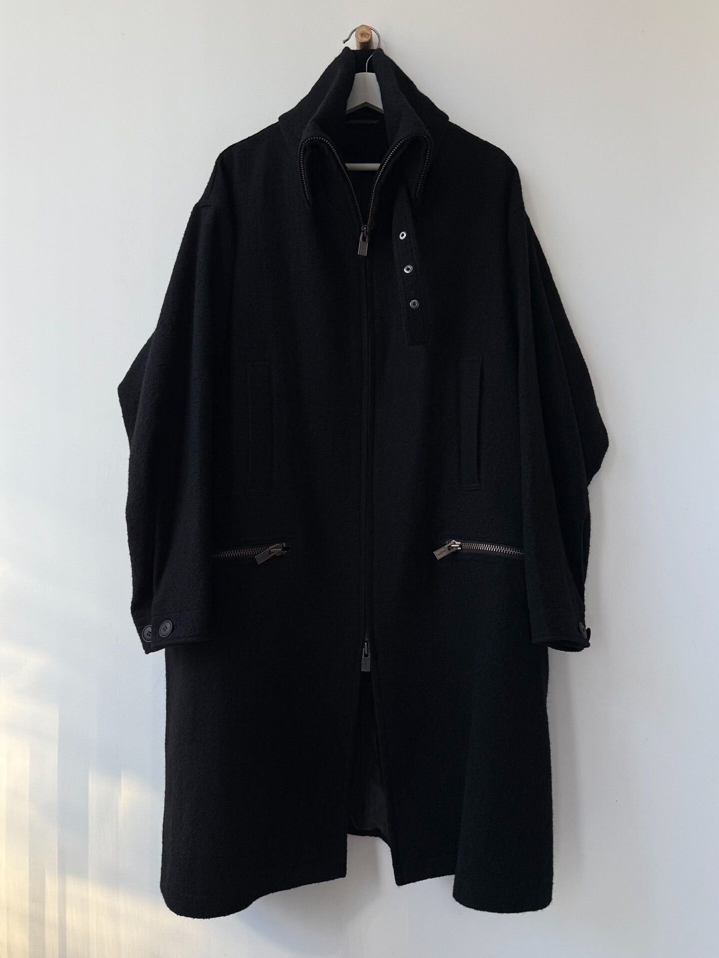Yohji Yamamoto oversized wool coat by yohji yamamoto femme Size M / US 6-8 / IT 42-44 - 2 Thumbnail