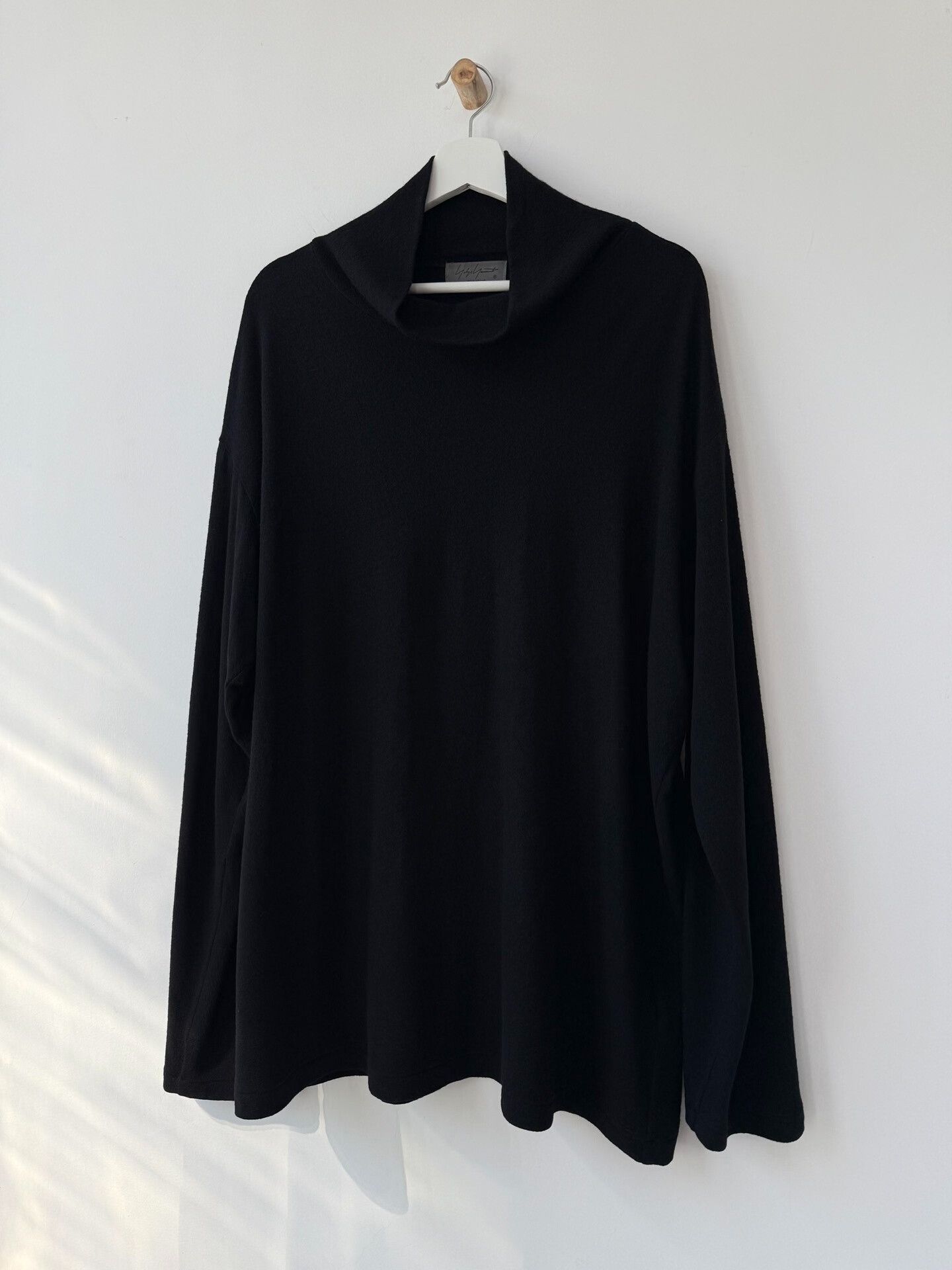 Yohji Yamamoto black wool turtleneck top by yohji yamamoto Size US XXL / EU 58 / 5 - 2 Thumbnail