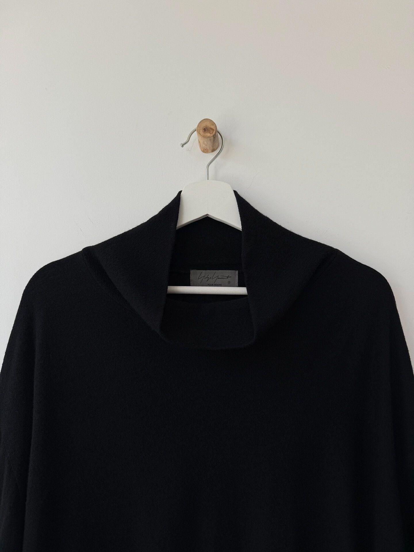 Yohji Yamamoto black wool turtleneck top by yohji yamamoto Size US XXL / EU 58 / 5 - 4 Thumbnail