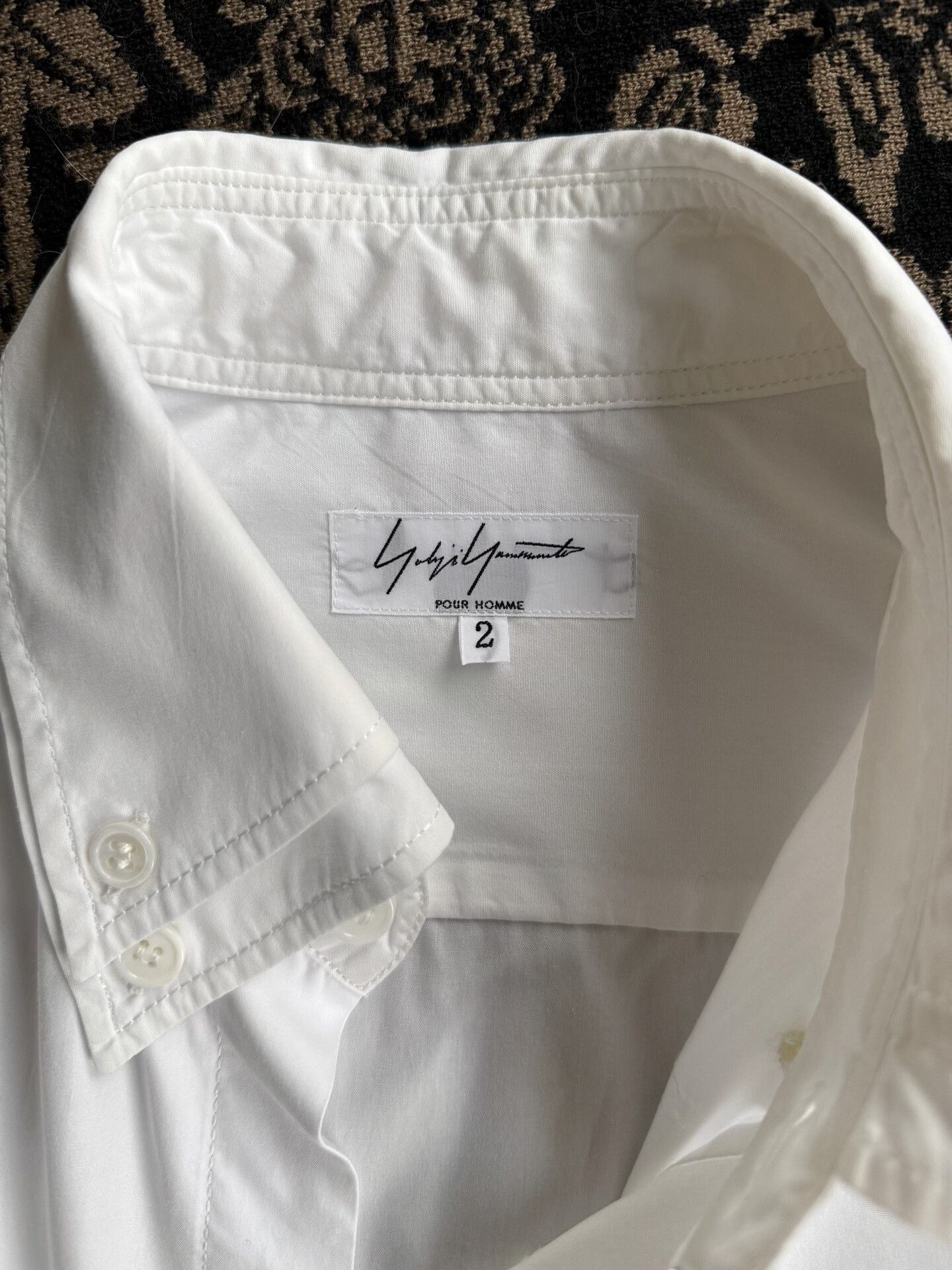 Yohji Yamamoto Yohji Yamamoto Pour Homme Long Sleeve Shirt Size US L / EU 52-54 / 3 - 6 Thumbnail