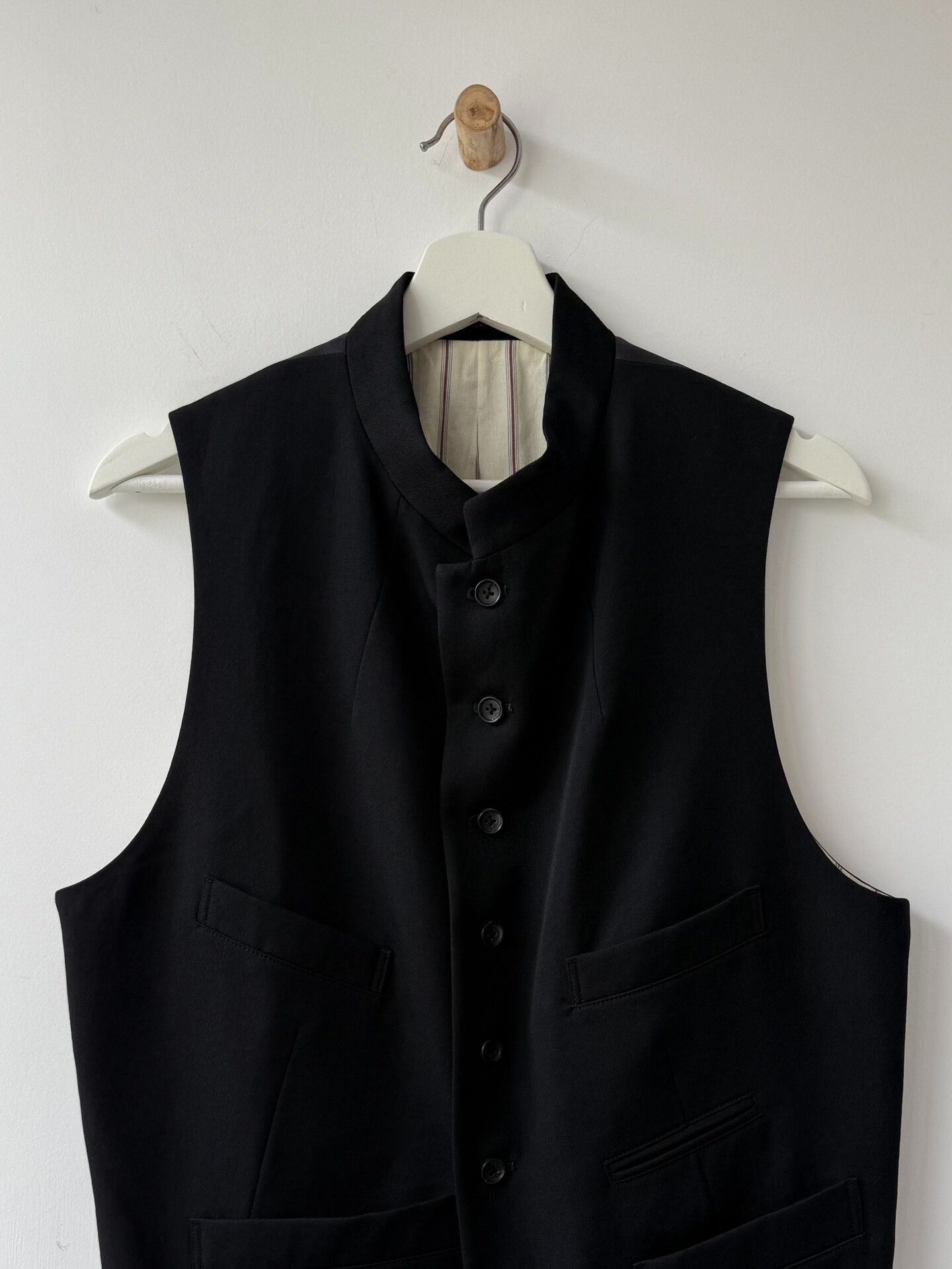 Yohji Yamamoto Yohji Yamamoto Black Wool Vest Size US M / EU 48-50 / 2 - 5 Thumbnail