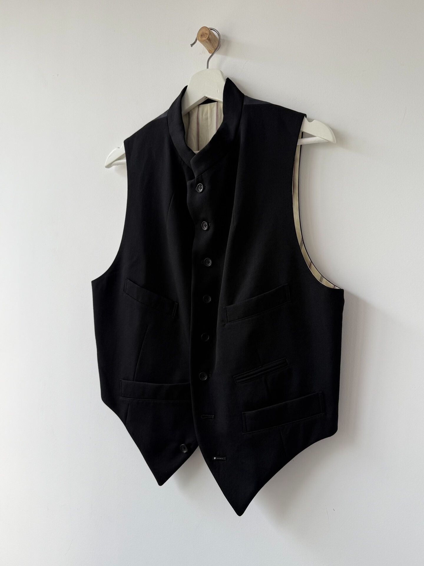 Yohji Yamamoto Yohji Yamamoto Black Wool Vest Size US M / EU 48-50 / 2 - 3 Thumbnail