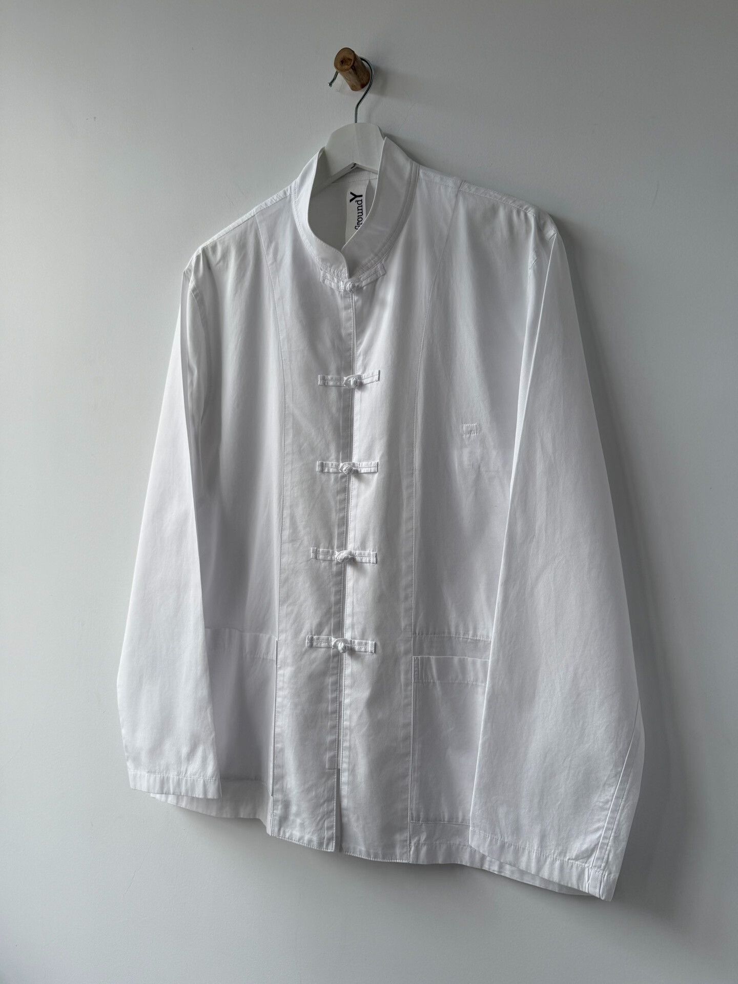 Yohji Yamamoto Yohji Yamamoto White Button-Up Shirt Size US M / EU 48-50 / 2 - 2 Thumbnail