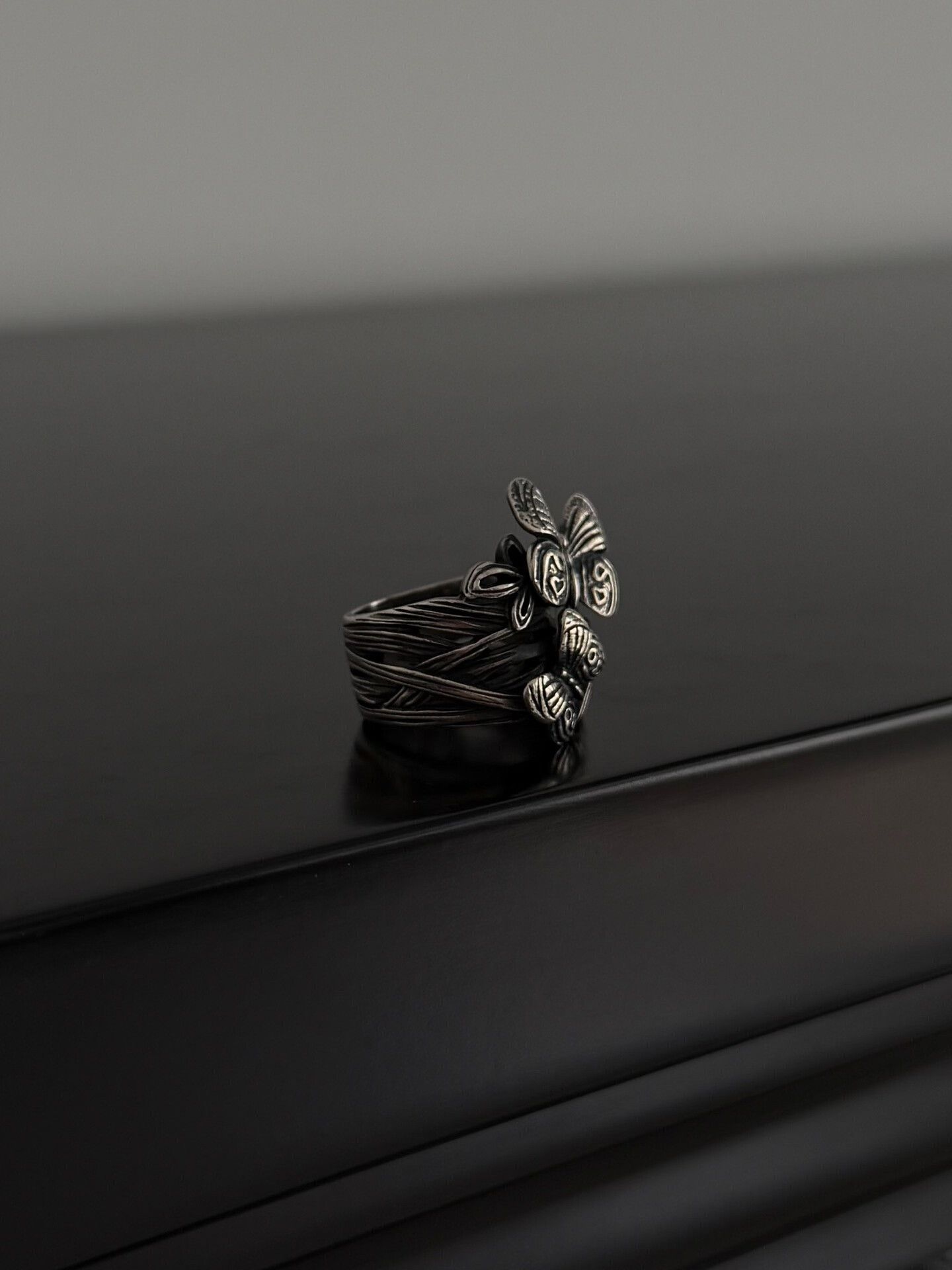 Jean Paul Gaultier Jean Paul Gaultier Butterfly Band Ring Size ONE SIZE - 2 Thumbnail