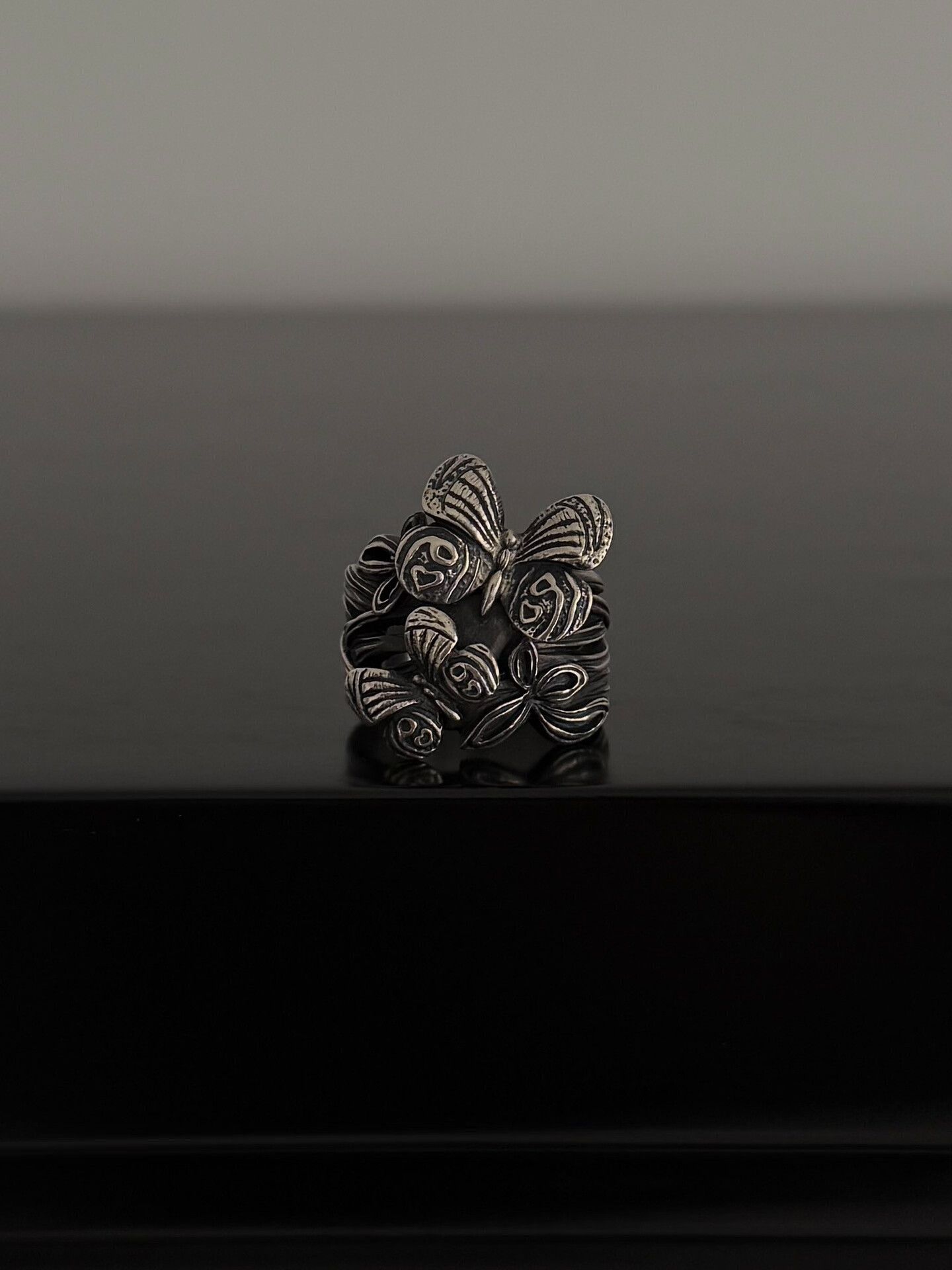 Jean Paul Gaultier Jean Paul Gaultier Butterfly Band Ring Size ONE SIZE - 5 Thumbnail
