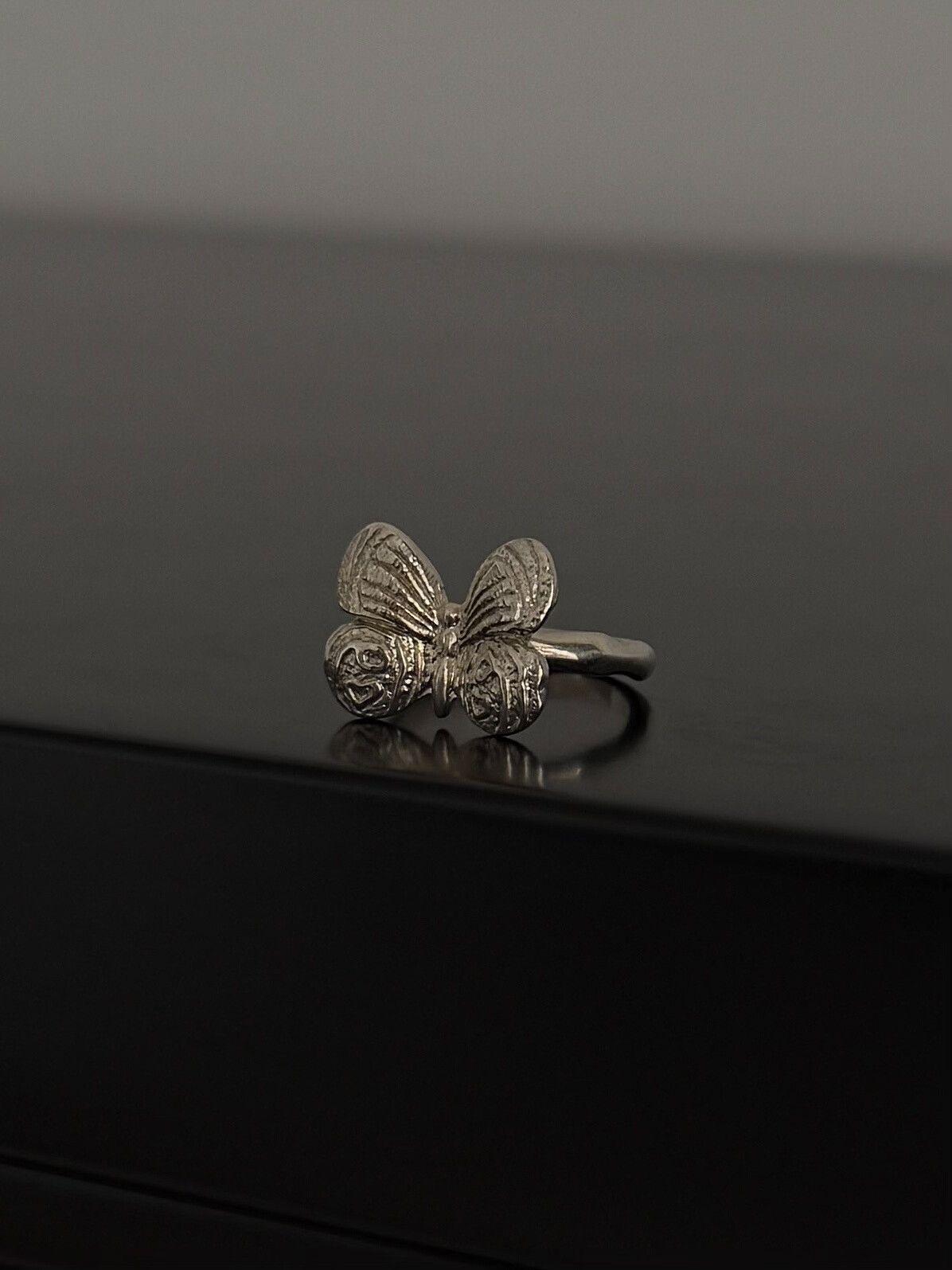 Jean Paul Gaultier Jean Paul Gaultier Butterfly Silver Ring Size ONE SIZE - 4 Thumbnail