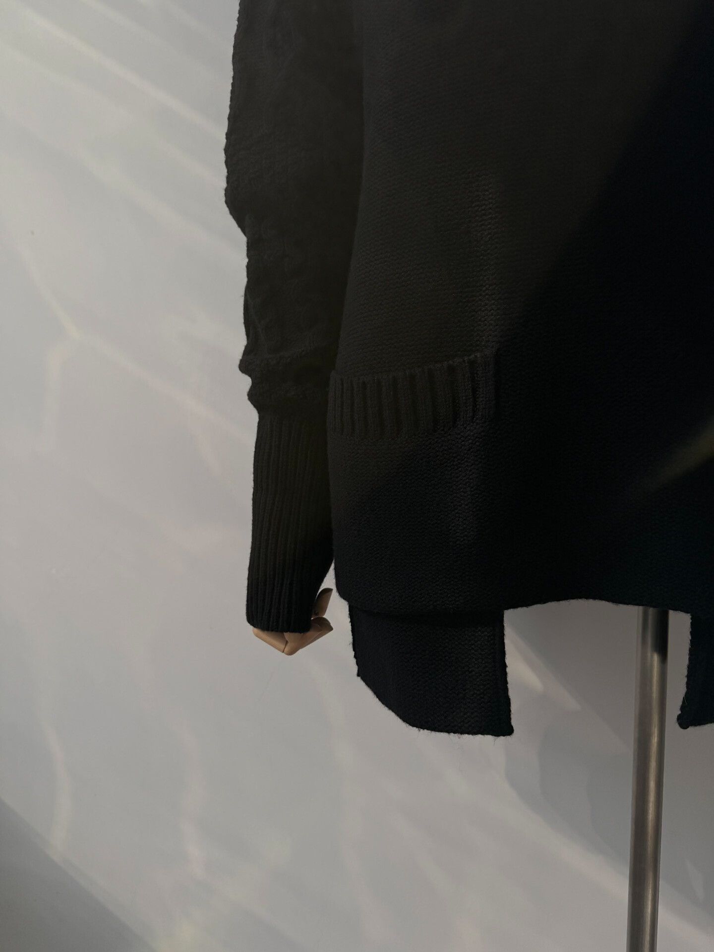 Yohji Yamamoto yohji yamamoto noir oversized black sweater Size ONE SIZE - 6 Thumbnail